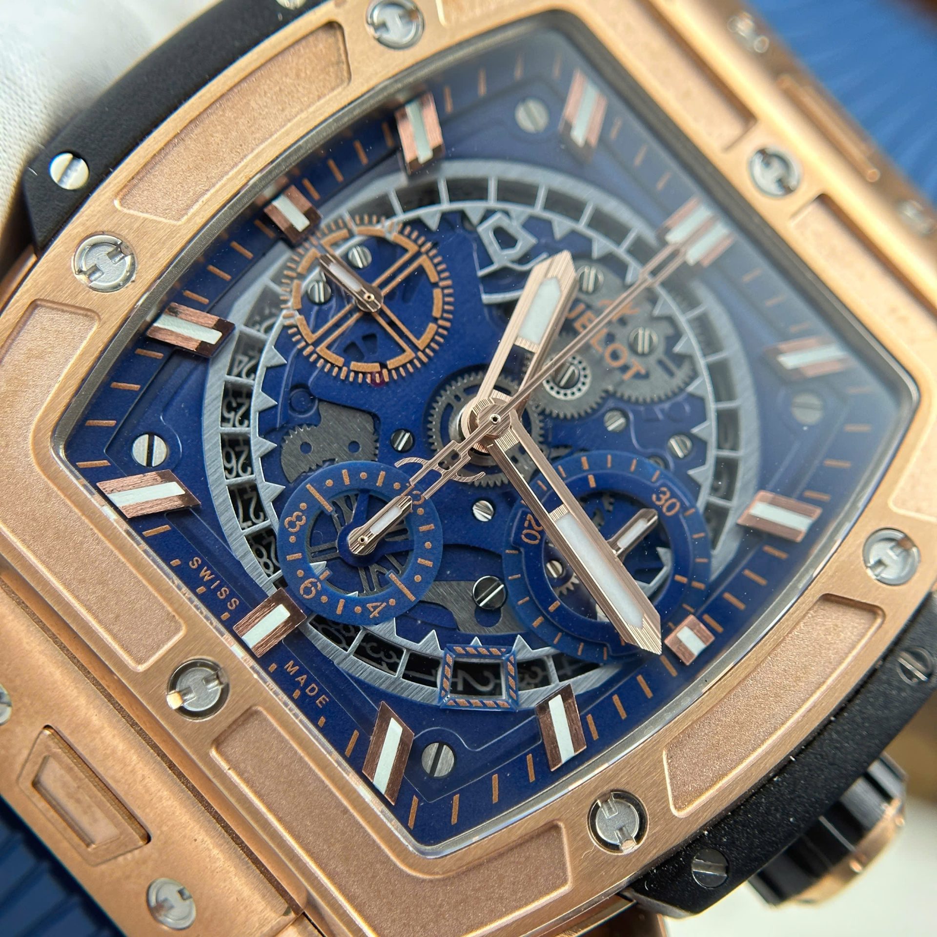 replica Hublot Replica Watches Square Bang Unico Ceramic White BBF Factory 42mm WATCHES 4 