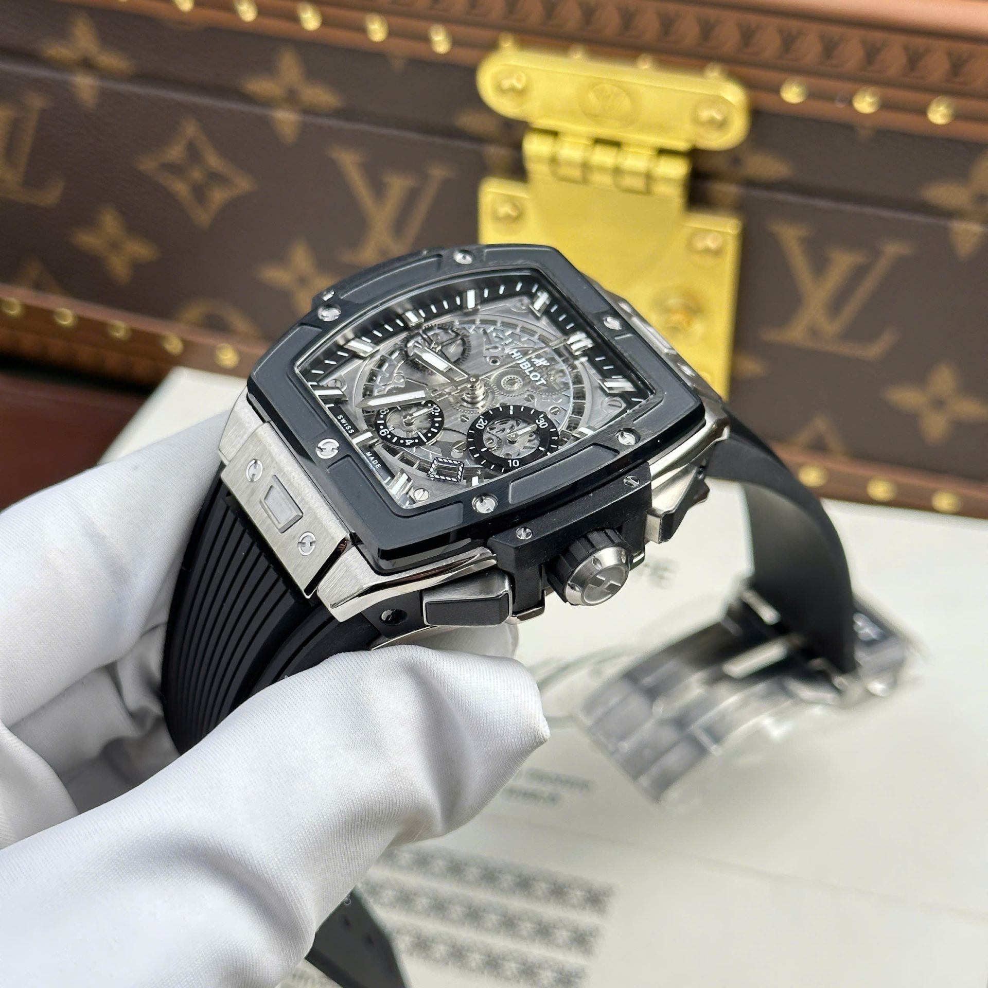 replica Hublot Replica Watch Big Bang Unico King Gold Rubber Strap BBF Factory 42mm WATCHES 4 