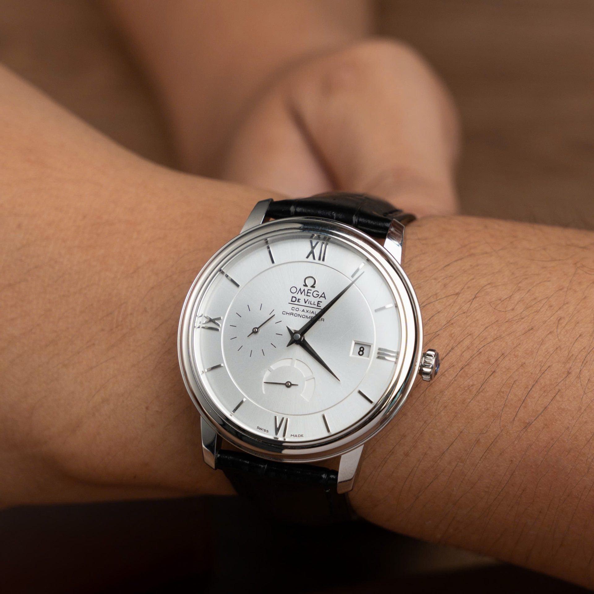 replica Omega Replica Watch Constellation White Dial Leather Strap 41mm WATCHES 4 