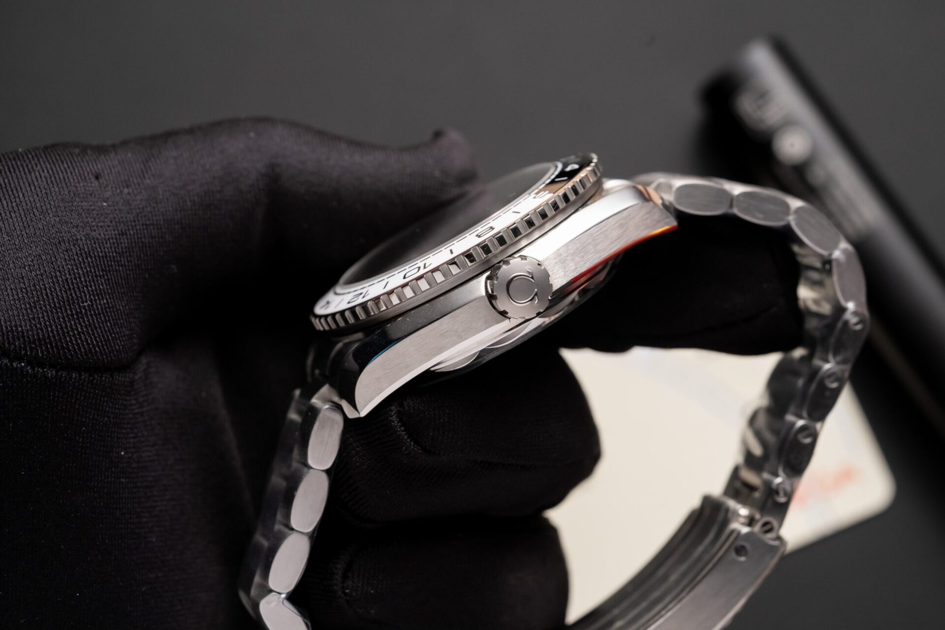 replica Omega Replica Watch Planet Ocean Metal Strap Dial Black VS Factory 43.5mm WATCHES 4 