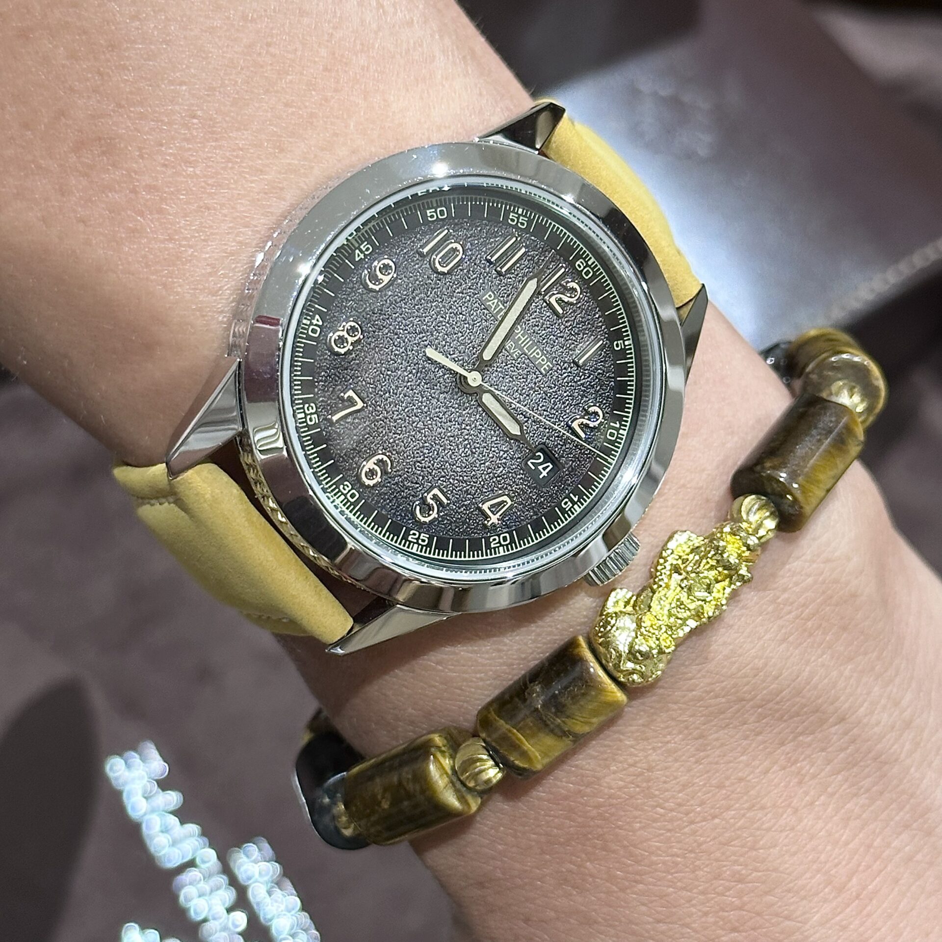 replica Patek Philippe Fake Watch Nautilus 7010 Gray Dial Womens 32mm WATCHES 4 