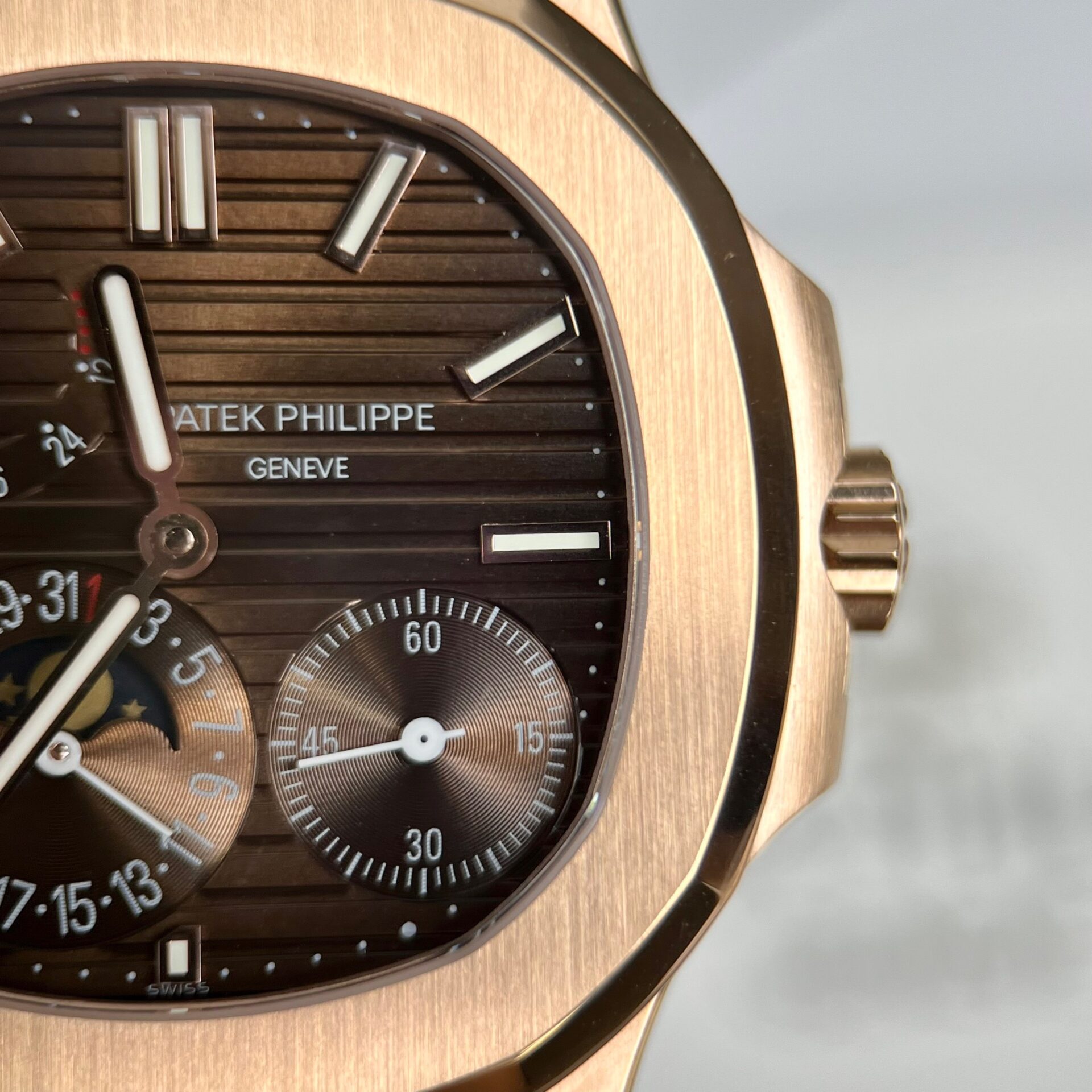 replica Patek Philippe Best Replica Watch Nautilus 5712R Brown Dial 18K Solid Gold 40mm WATCHES 4 