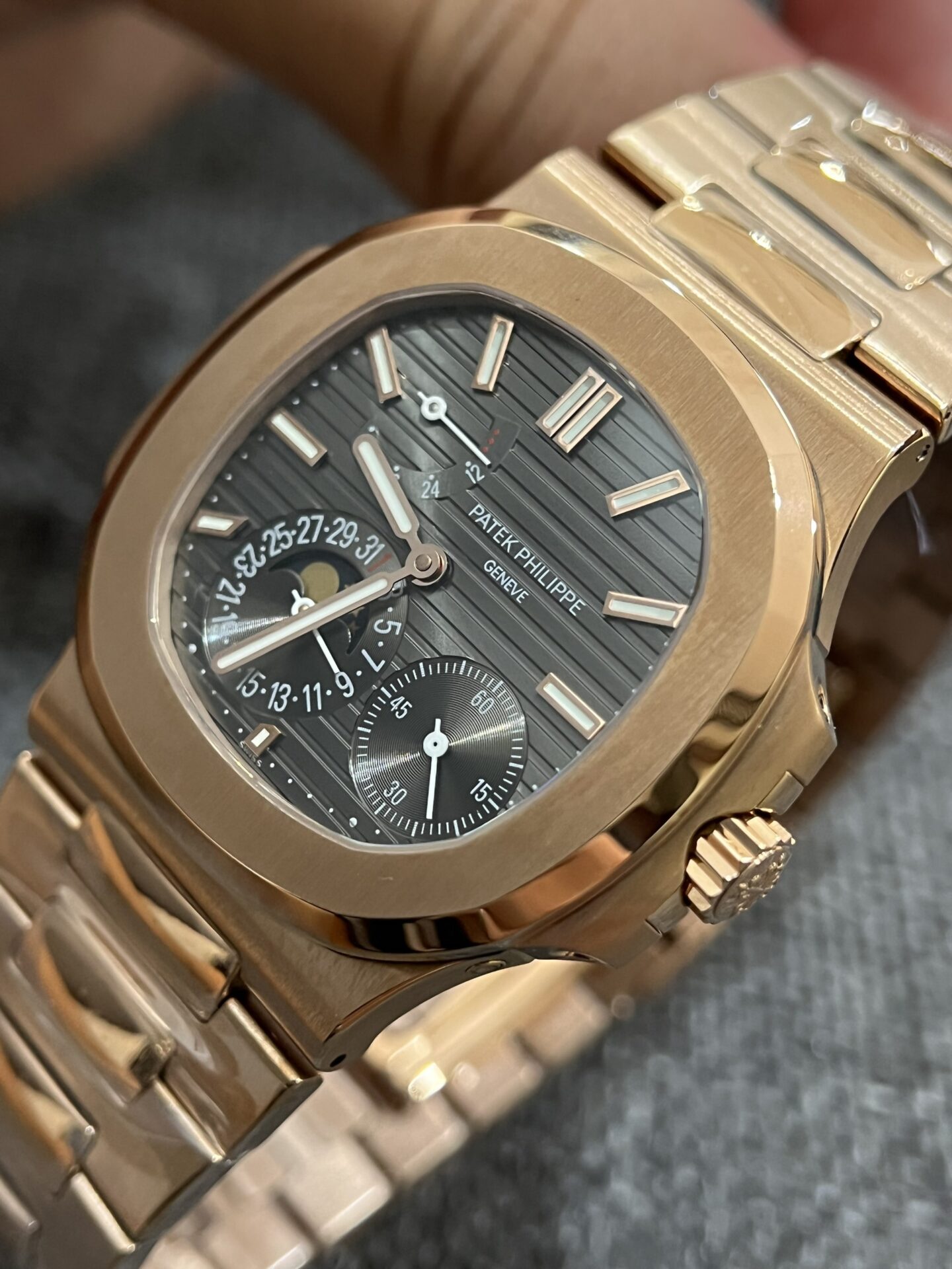 replica Patek Philippe Replica Watches Calatrava 5227R Leather Strap 3K Factory 39mm WATCHES 4 