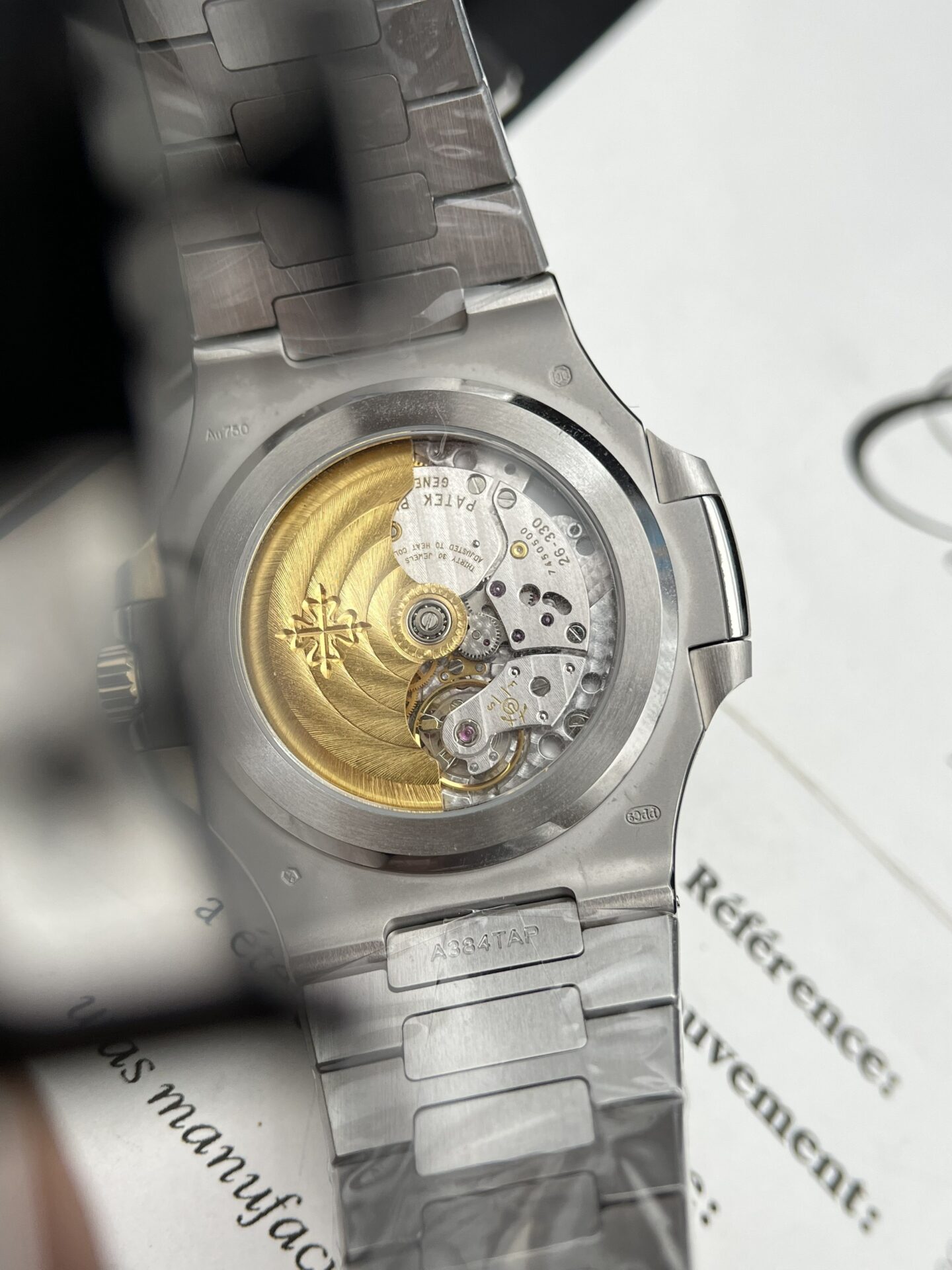 replica Patek Philippe Replica Watch Aquanaut 5067 Gray Dial Rubber Strap 35.6mm WATCHES 4 