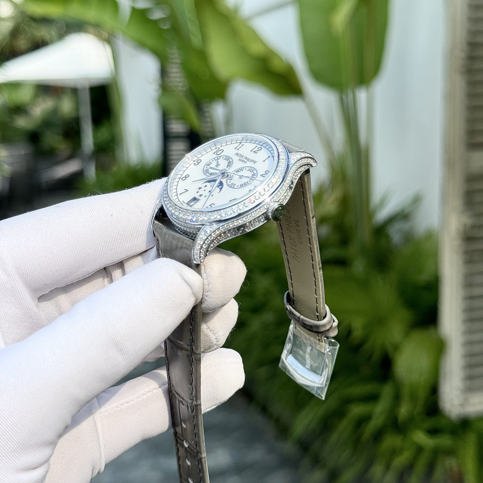 replica Patek Philippe Fake Watch Nautilus 7010 Gray Dial Womens 32mm WATCHES 4 