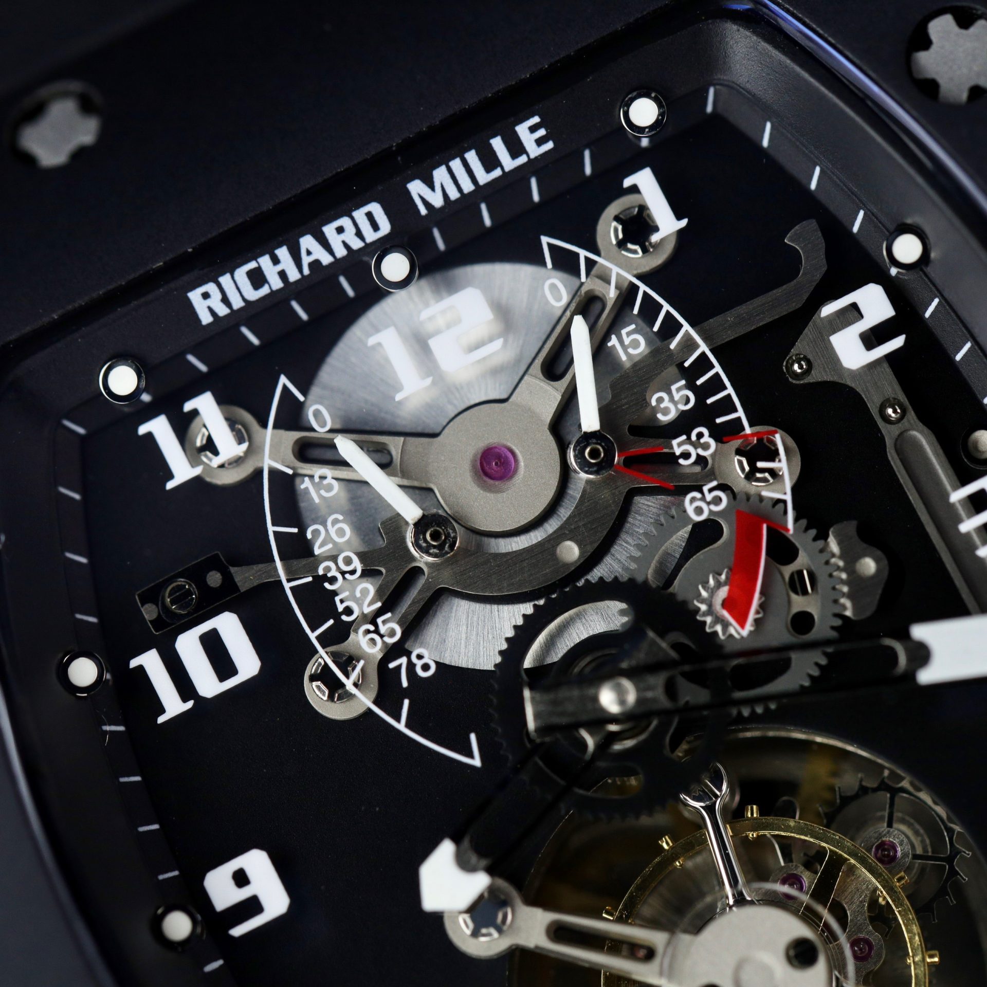 replica Richard Mille Replica Watch RM055 Carbon White Rubber Strap 45mm WATCHES 4 