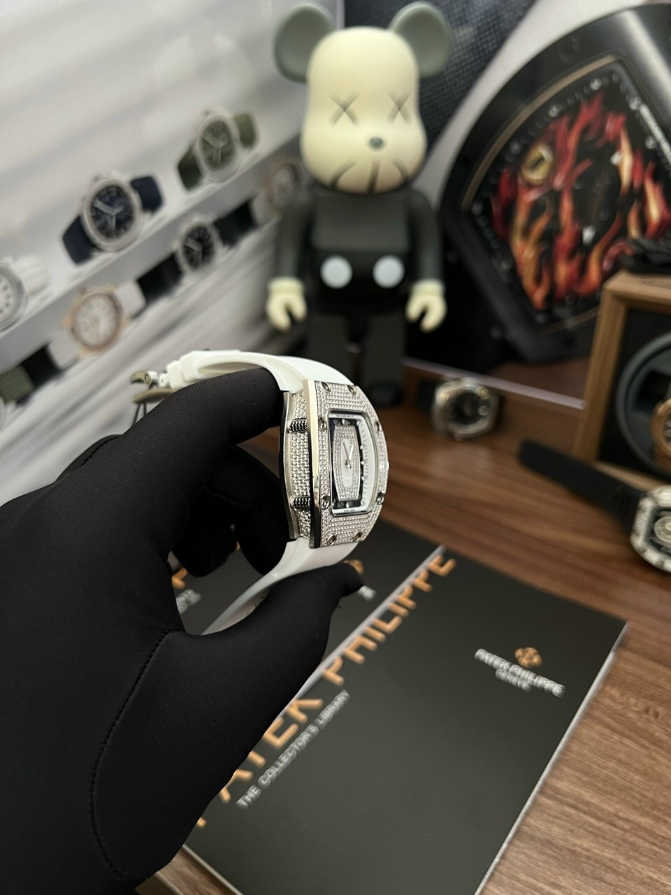 replica Richard Mille Best Replica Watch RM07-01 Red Carbon Rubber Strap 32x46mm WATCHES 4 