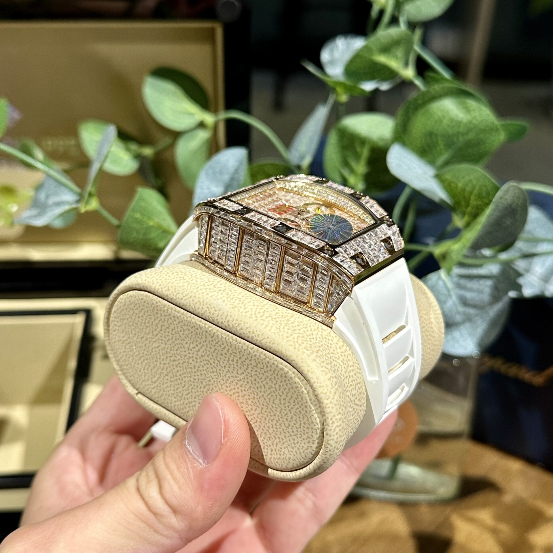 replica Richard Mille Replica Watch RM59-01 Yohan Blake Tourbillon Carbon Green 43x50mm WATCHES 4 
