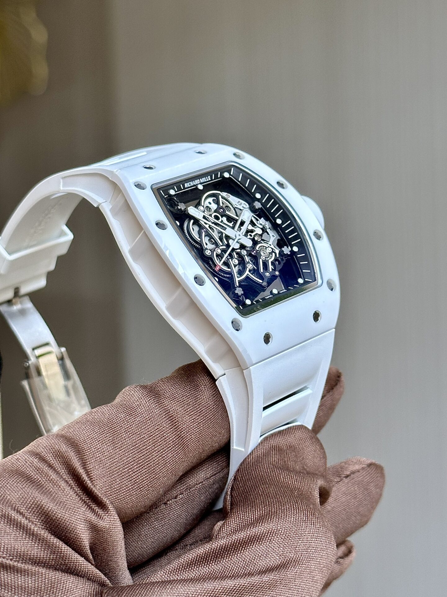 replica Richard Mille Best Replica Watches RM07 Black Ceramic 36mm WATCHES 4 