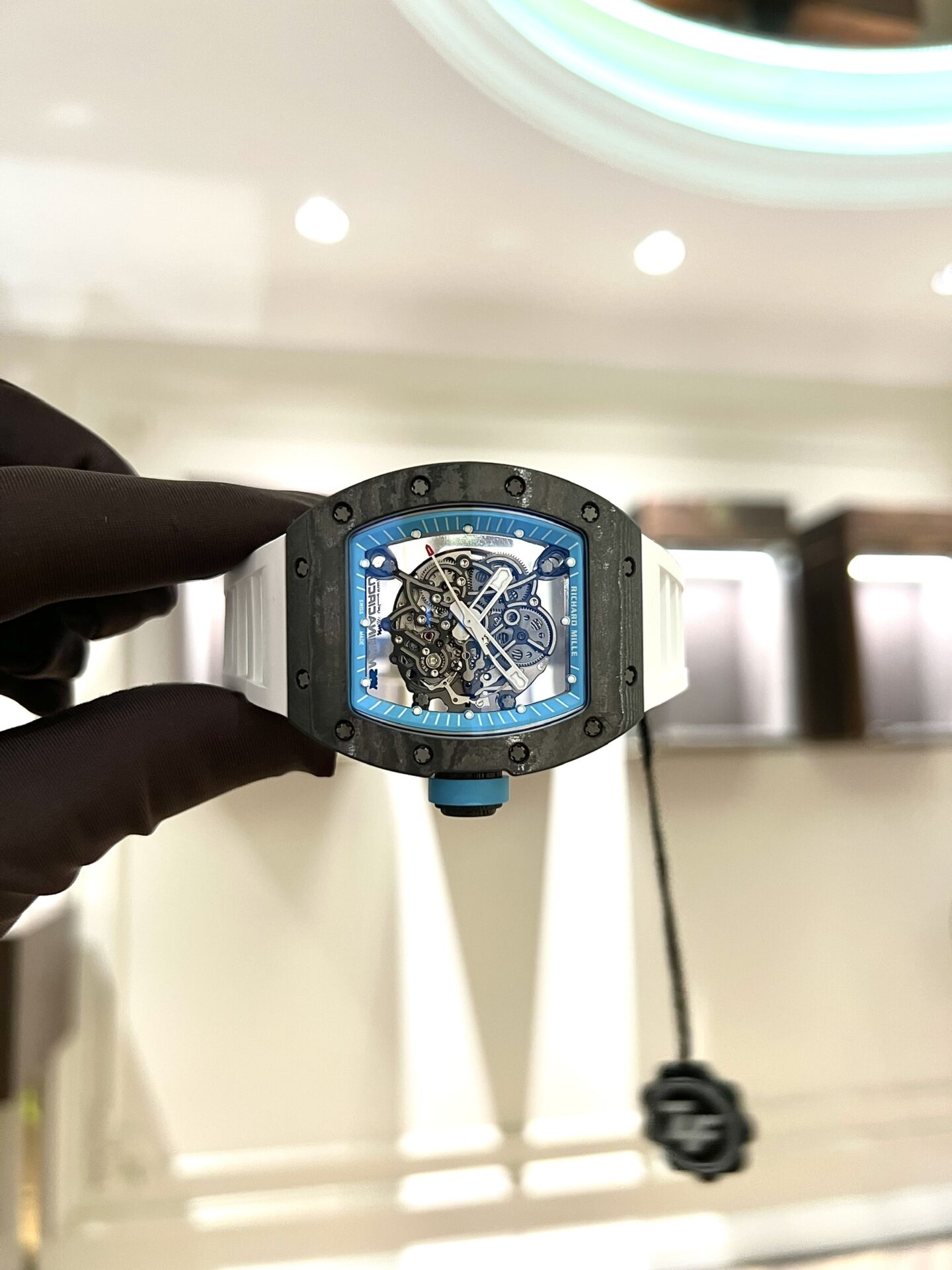 replica Richard Mille Replica Watch RM26-01 Tourbillon Sapphire Motifs Panda 43mm WATCHES 4 
