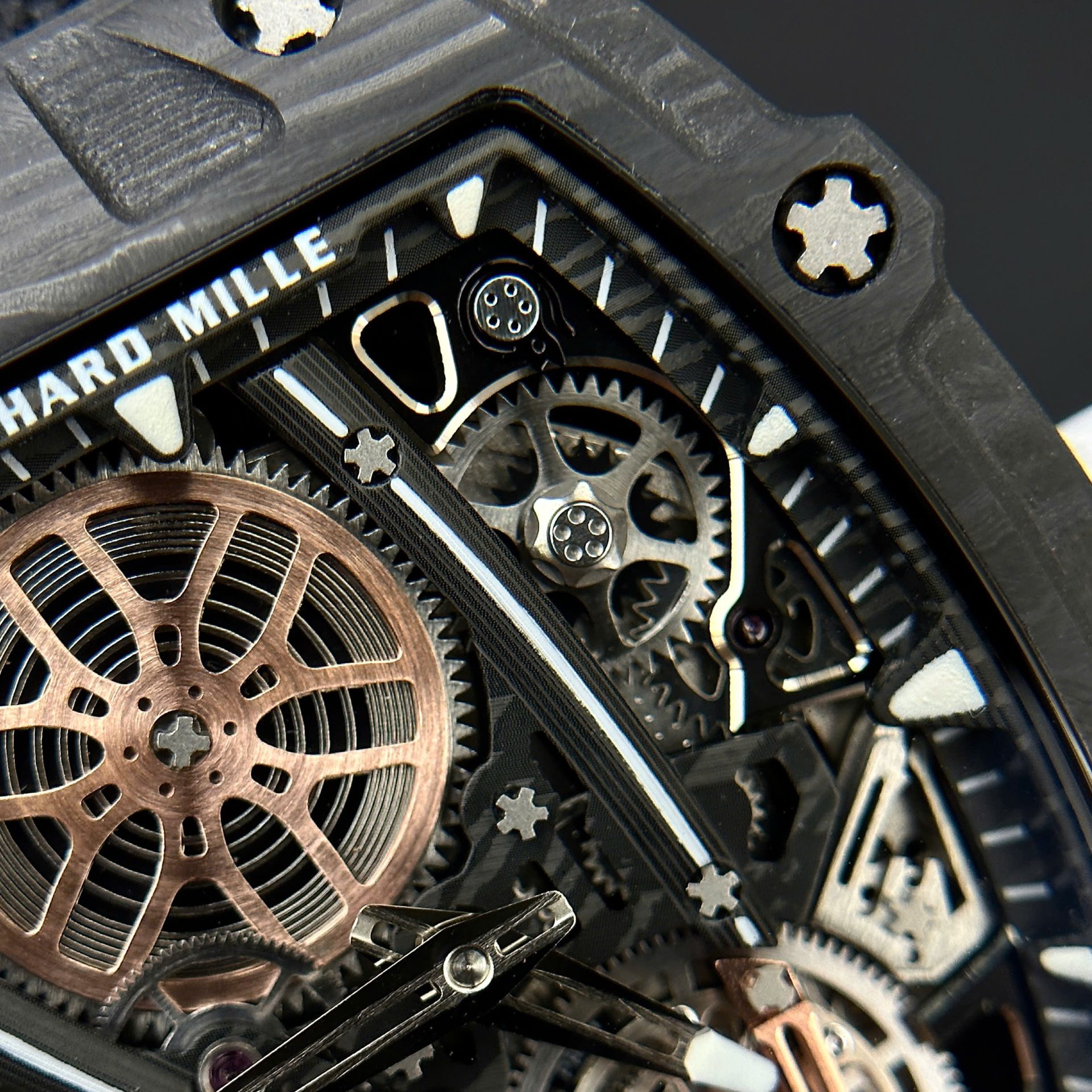 replica Richard Mille Replica Watch RM055 Bubba Watson Black Ceramic BBR Factory 45mm WATCHES 4 