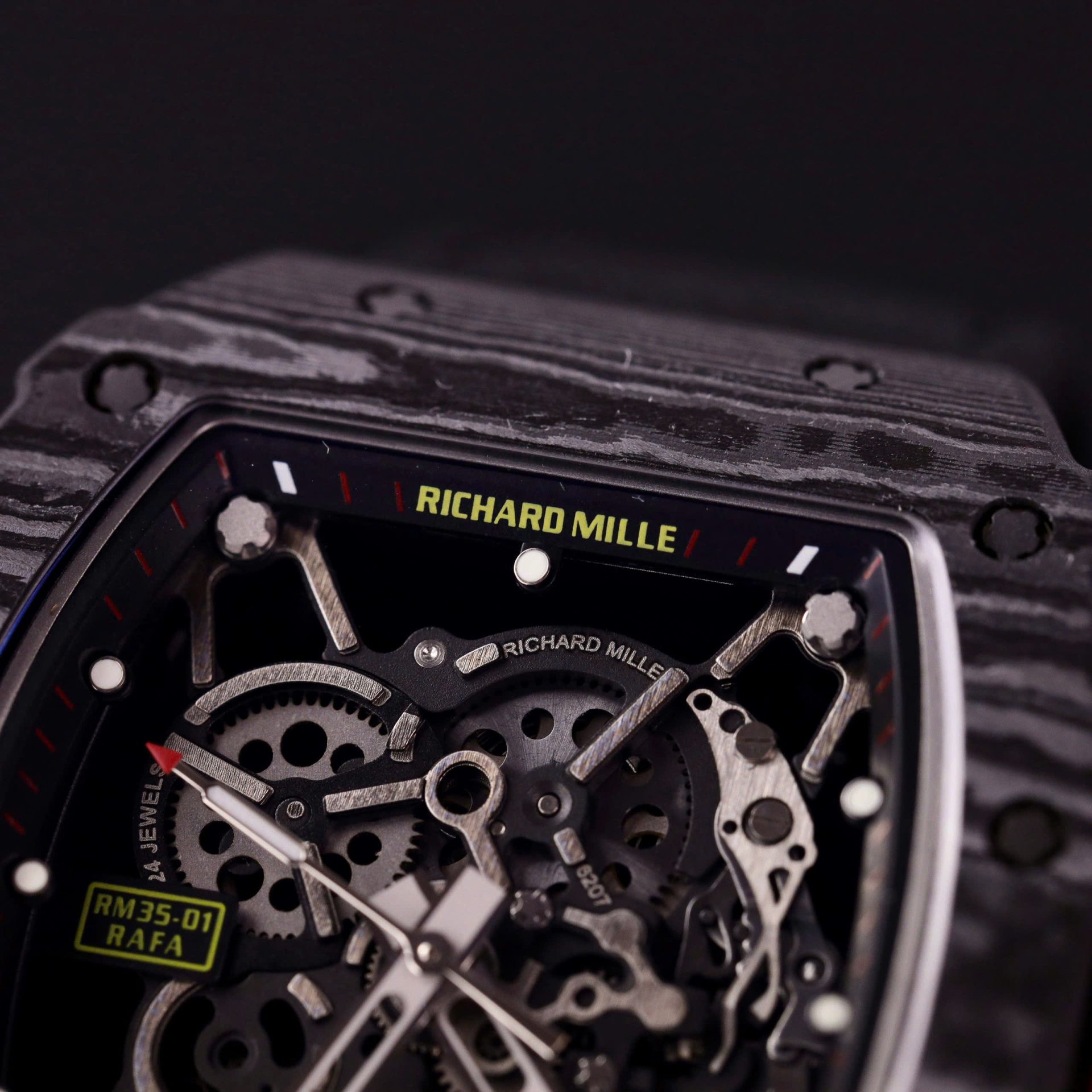 replica Richard Mille Replica Watch RM055 Bubba Watson Black Ceramic BBR Factory 45mm WATCHES 4 