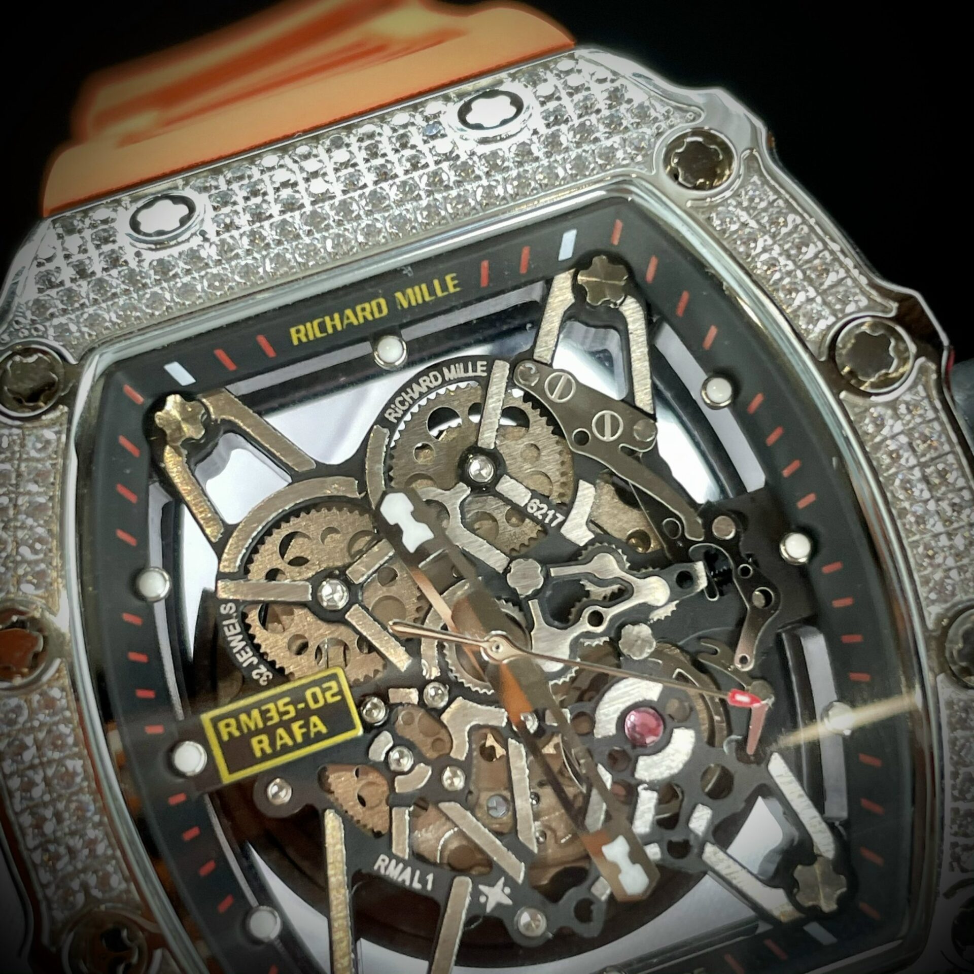 replica Richard Mille Fake Watch RM88 Smiley White Ceramic 42mm WATCHES 4 