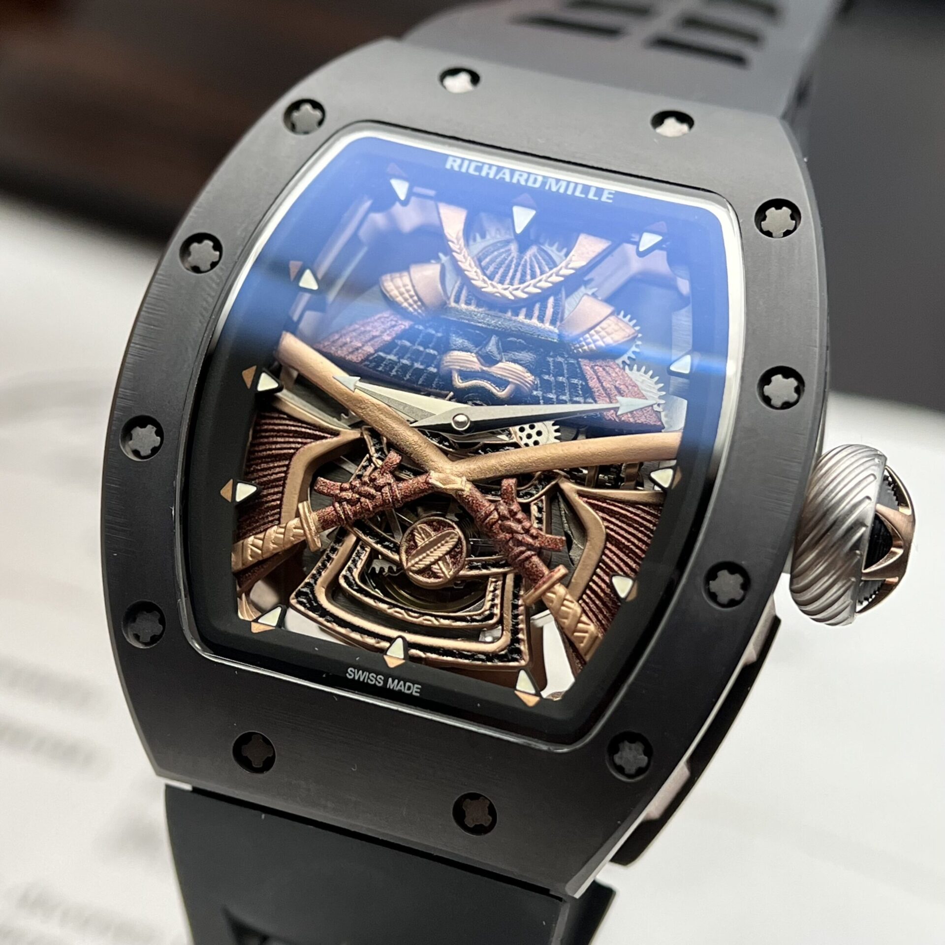 replica Richard Mille Replica Watch RM21-02 Tourbillon Aerodyne Rubber Strap 43mm WATCHES 4 