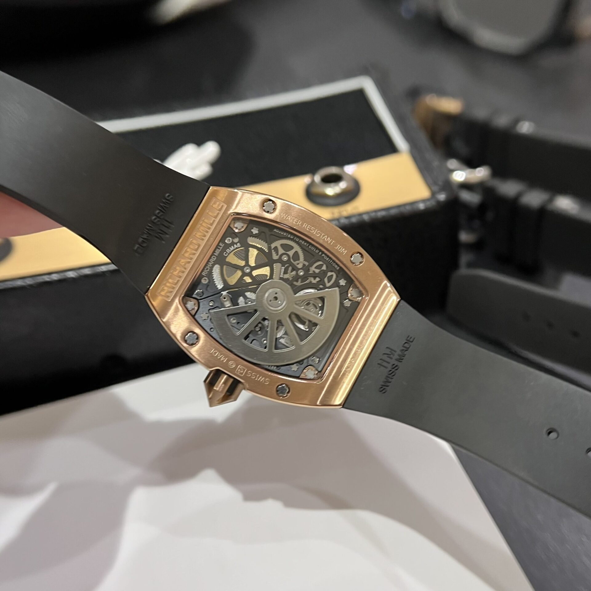 replica Richard Mille Best Replica Watches RM07 Black Ceramic 36mm WATCHES 4 