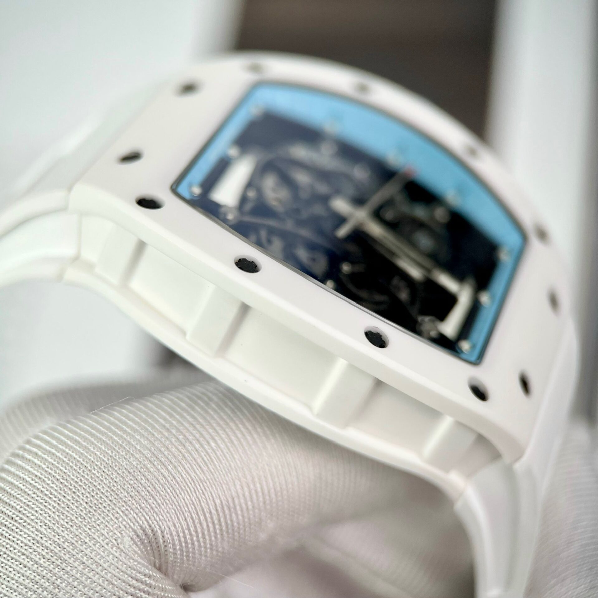 replica Richard Mille Replica Watch RM47 Samurai Ceramic Rubber Strap 42.7mm WATCHES 4 
