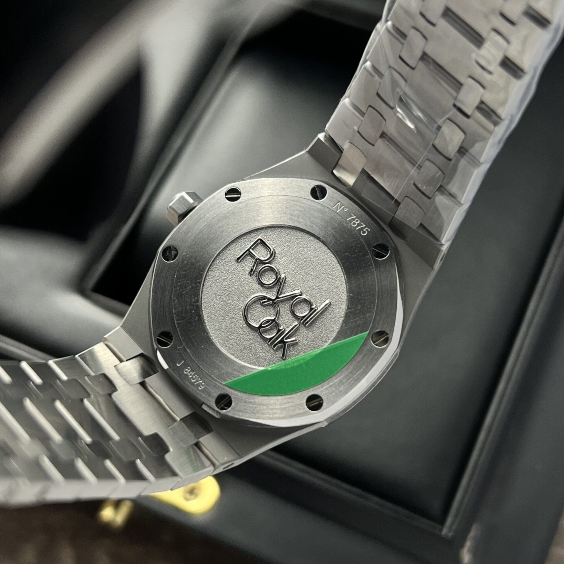 replica Audemars Piguet Replica Watch Royal Oak 15400ST Black Dial Rubber Strap 41mm WATCHES 5 