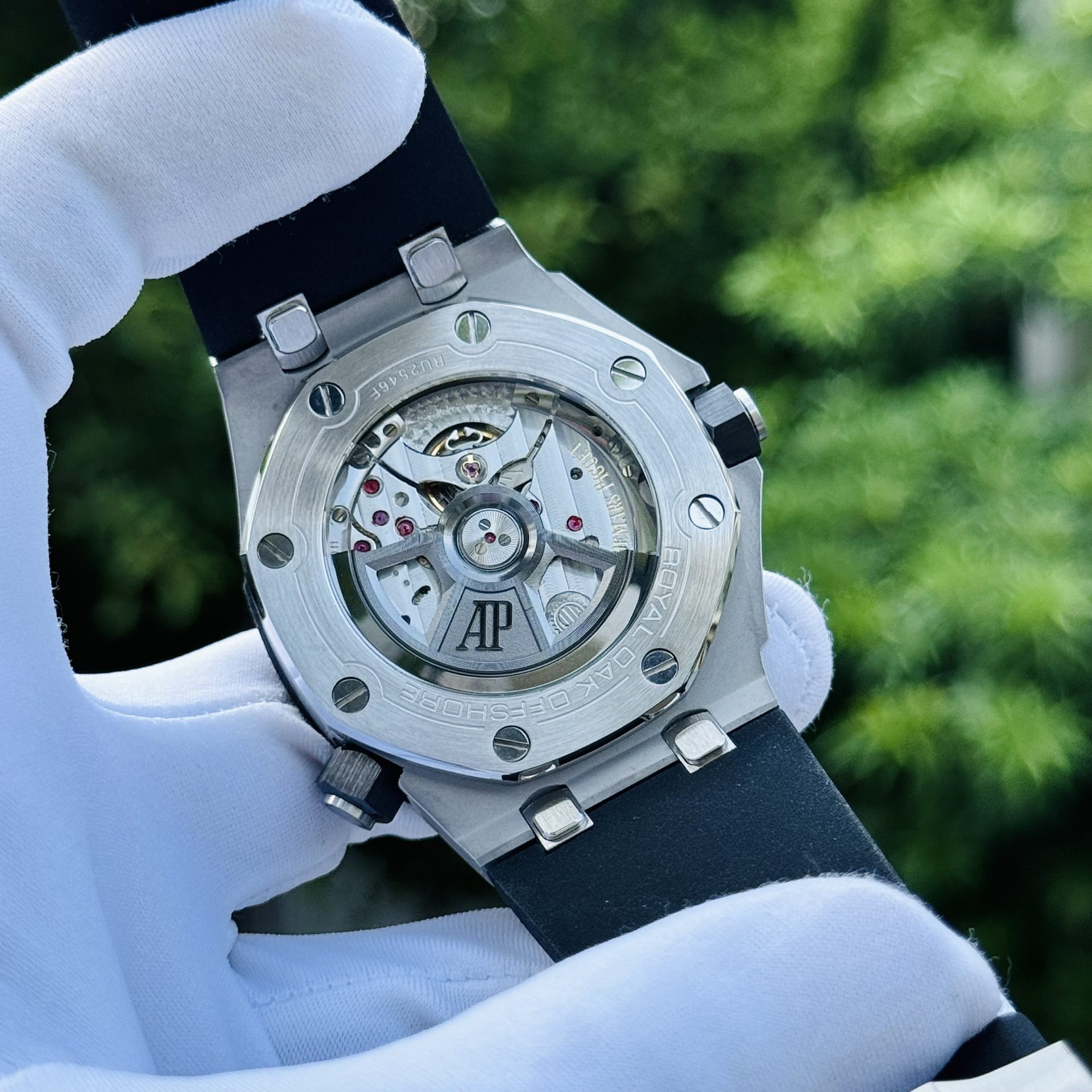 replica Audemars Piguet Replica Watches Royal Oak 15720ST Green Dial IP Factory 42mm WATCHES 5 