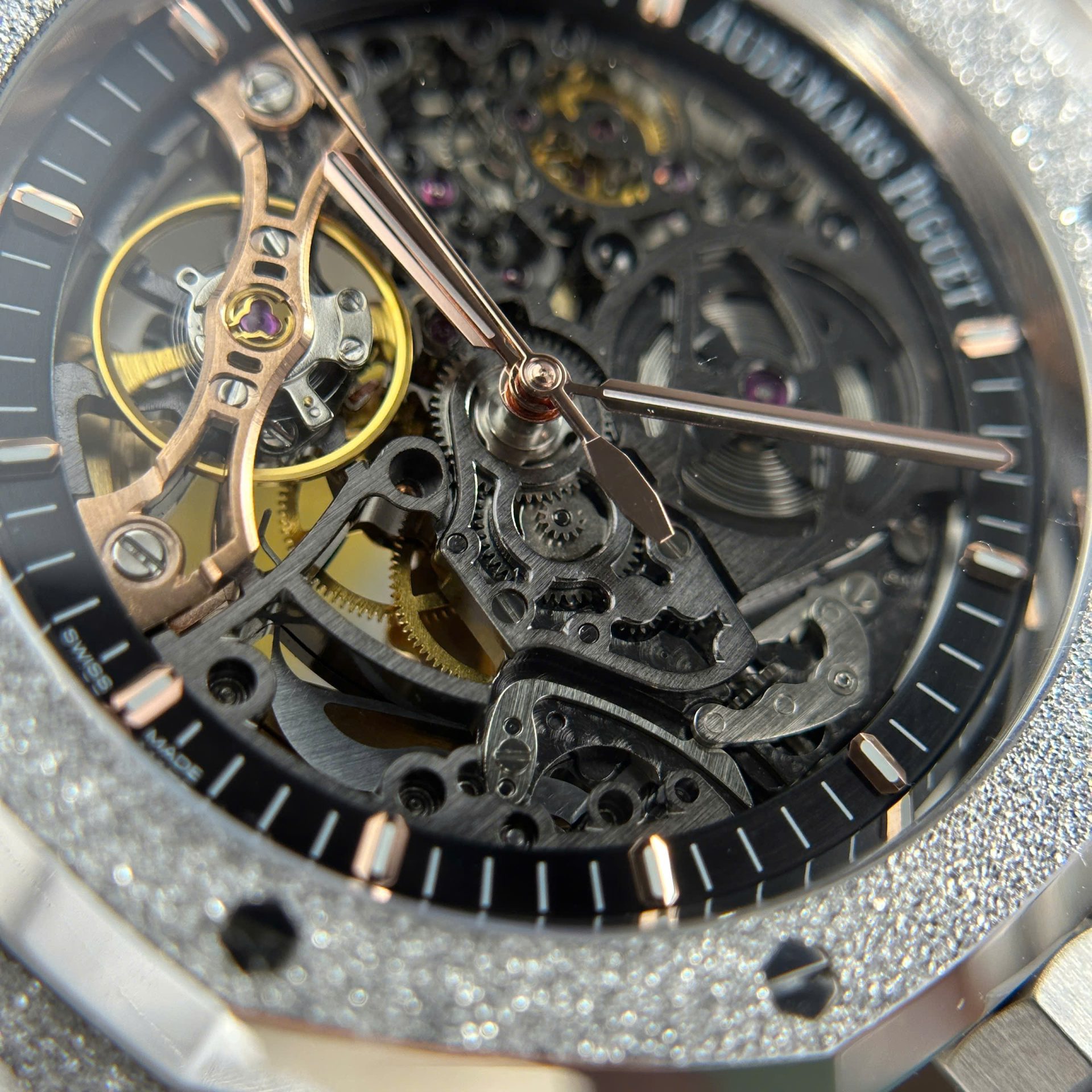 replica Audemars Piguet Replica Watch Royal Oak 15400 Carbon Dial Black 41mm WATCHES 5 