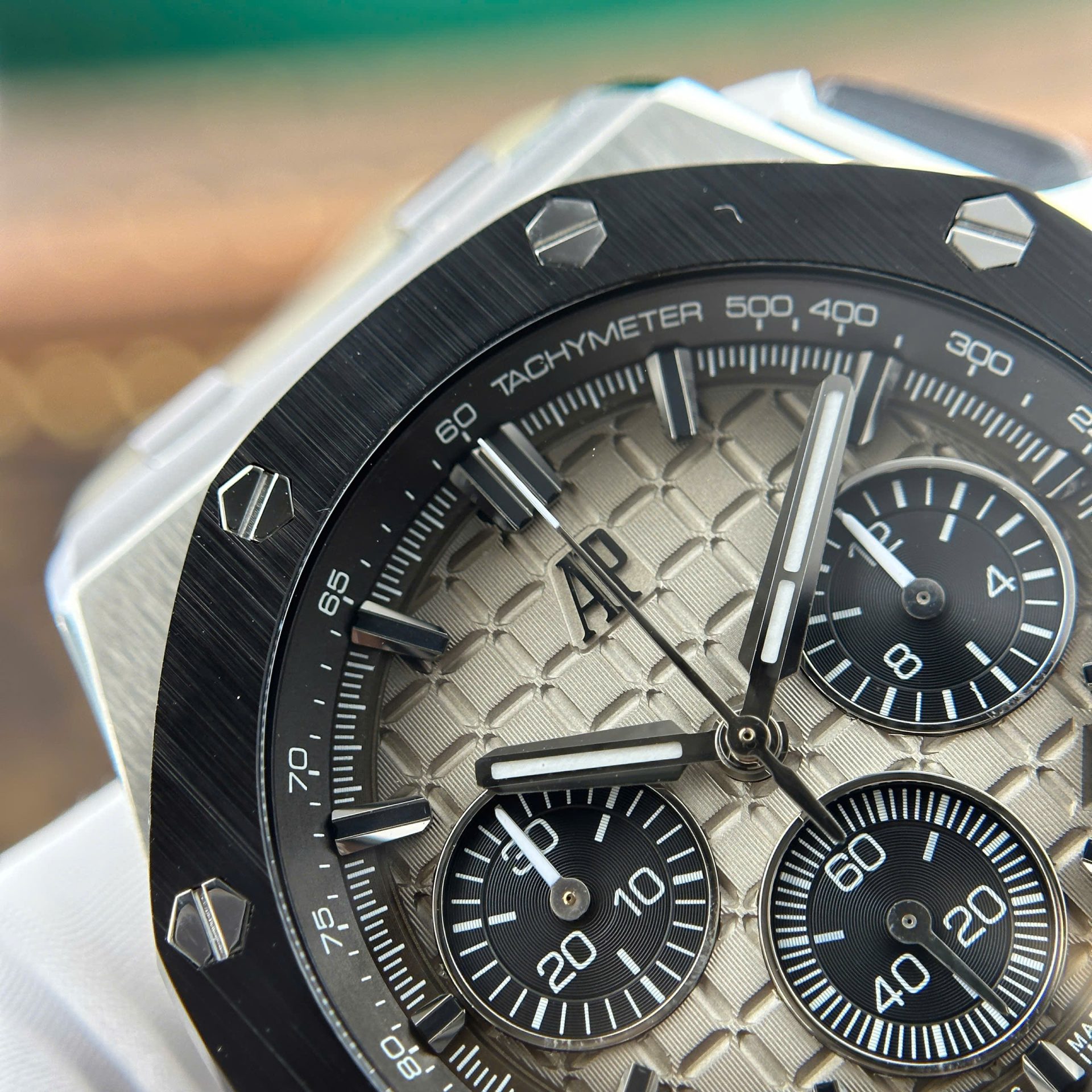 replica Audemars Piguet Replica Watches Royal Oak 15720ST Green Dial IP Factory 42mm WATCHES 5 