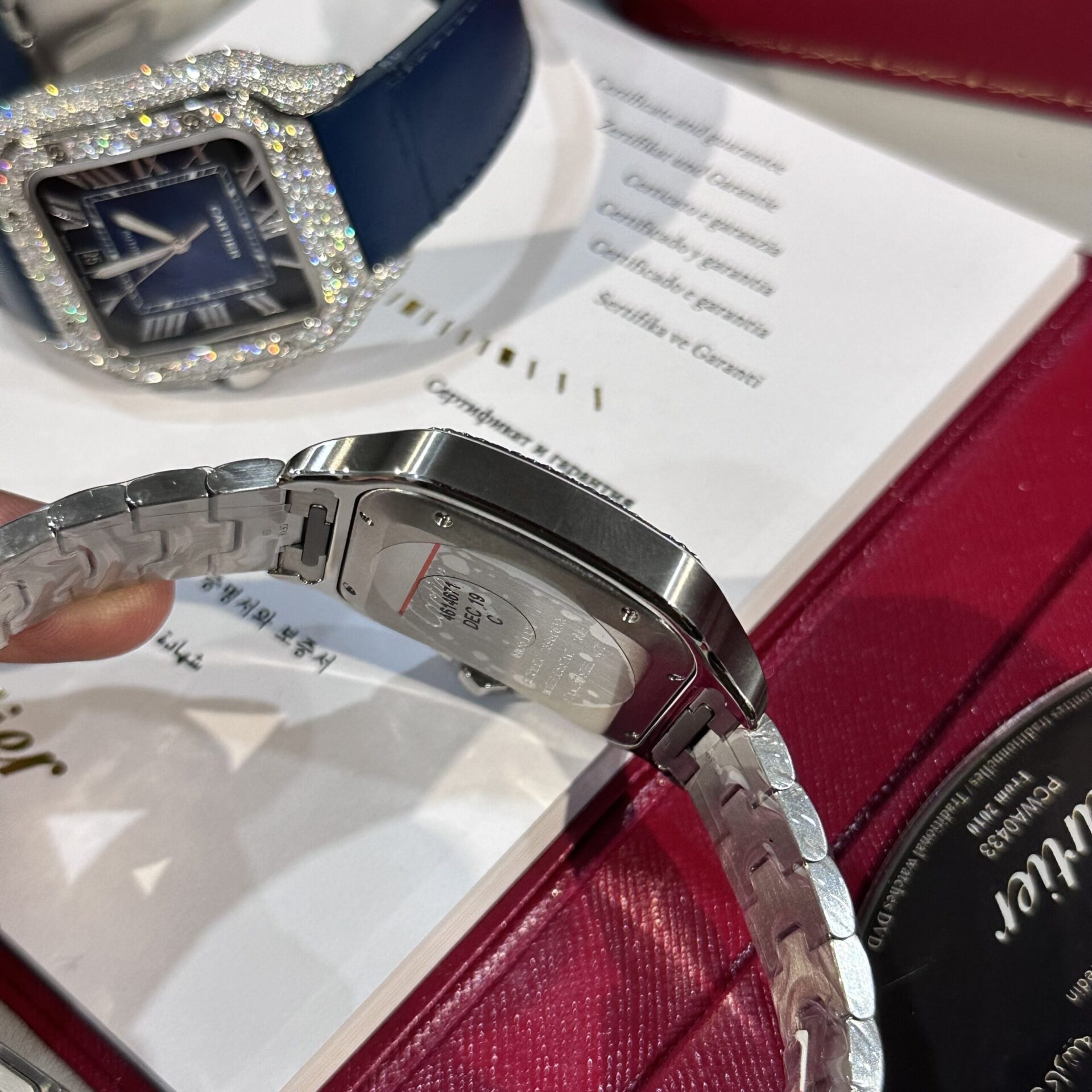 replica Cartier Best Replica Watch Santos De Cartier WSSA0039 Black Dial BV Factory 39.8mm WATCHES 5 
