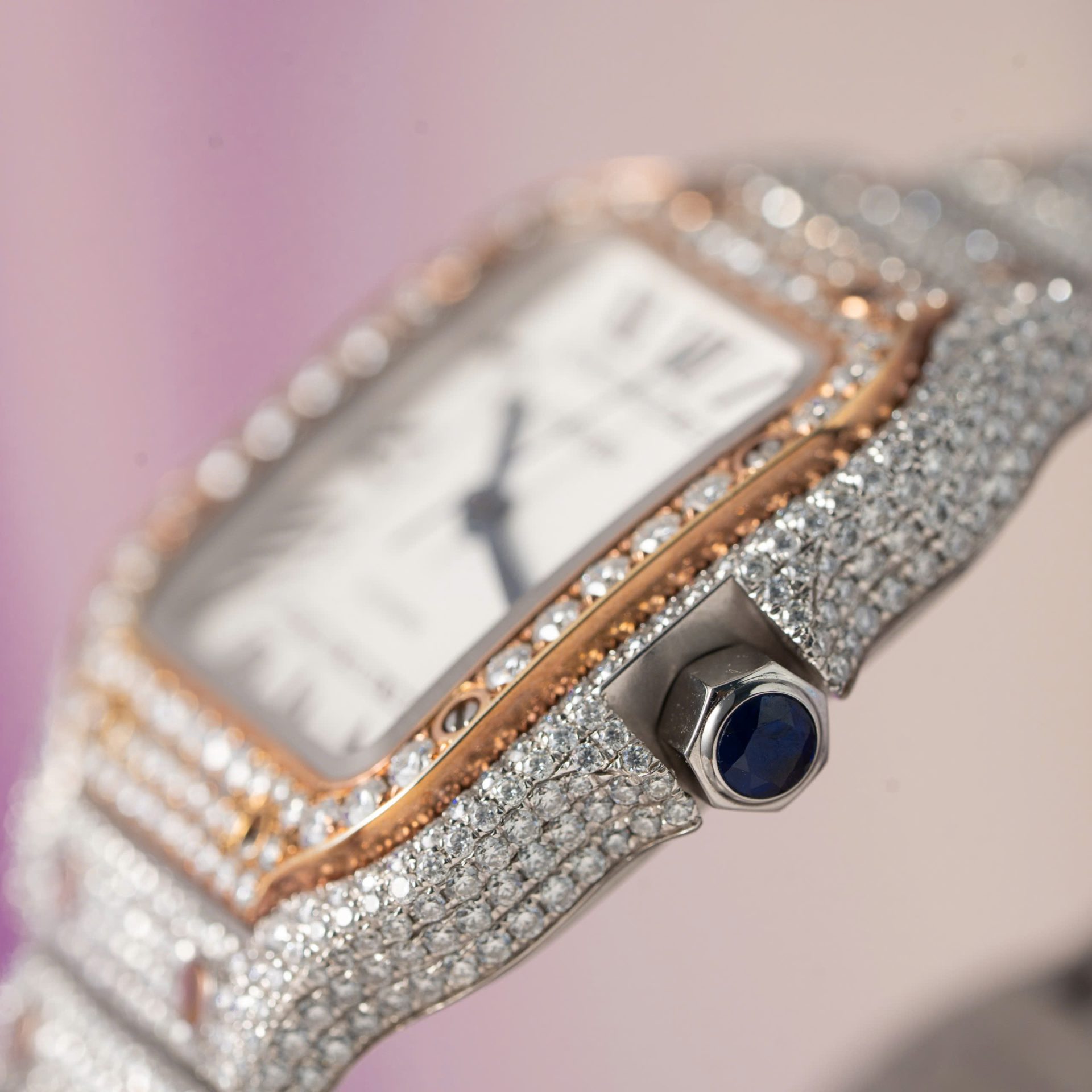 replica Cartier Santos De Cartier WSSA0013 Replica Wath Blue Dial BV Factory 39.8mm WATCHES 5 