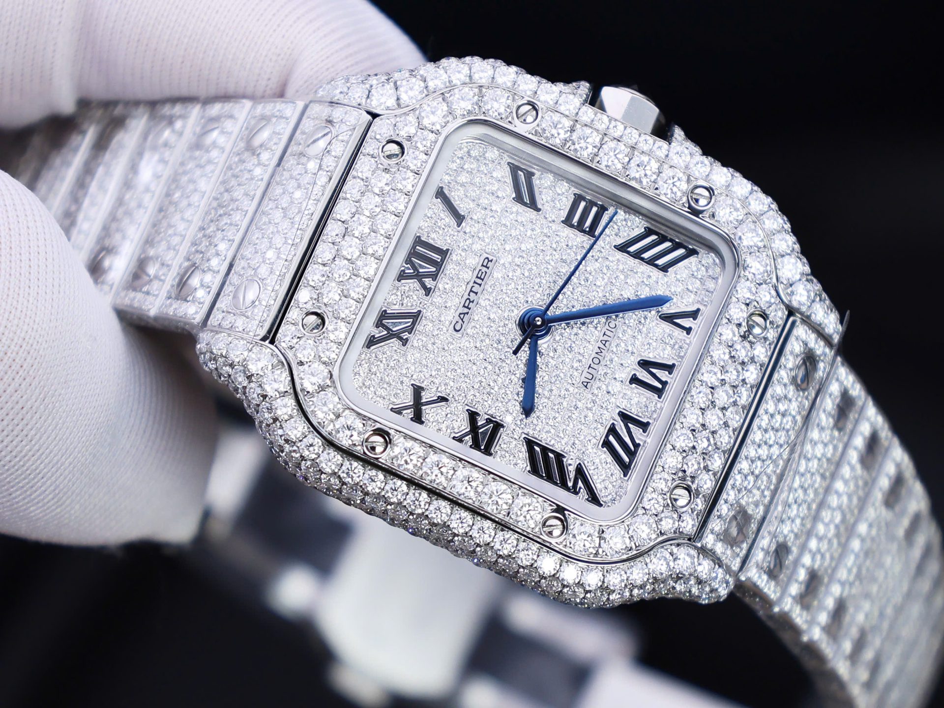 replica Cartier Santos WSSA0029 Replica 1:1 Watch BV Factory 35mm WATCHES 5 