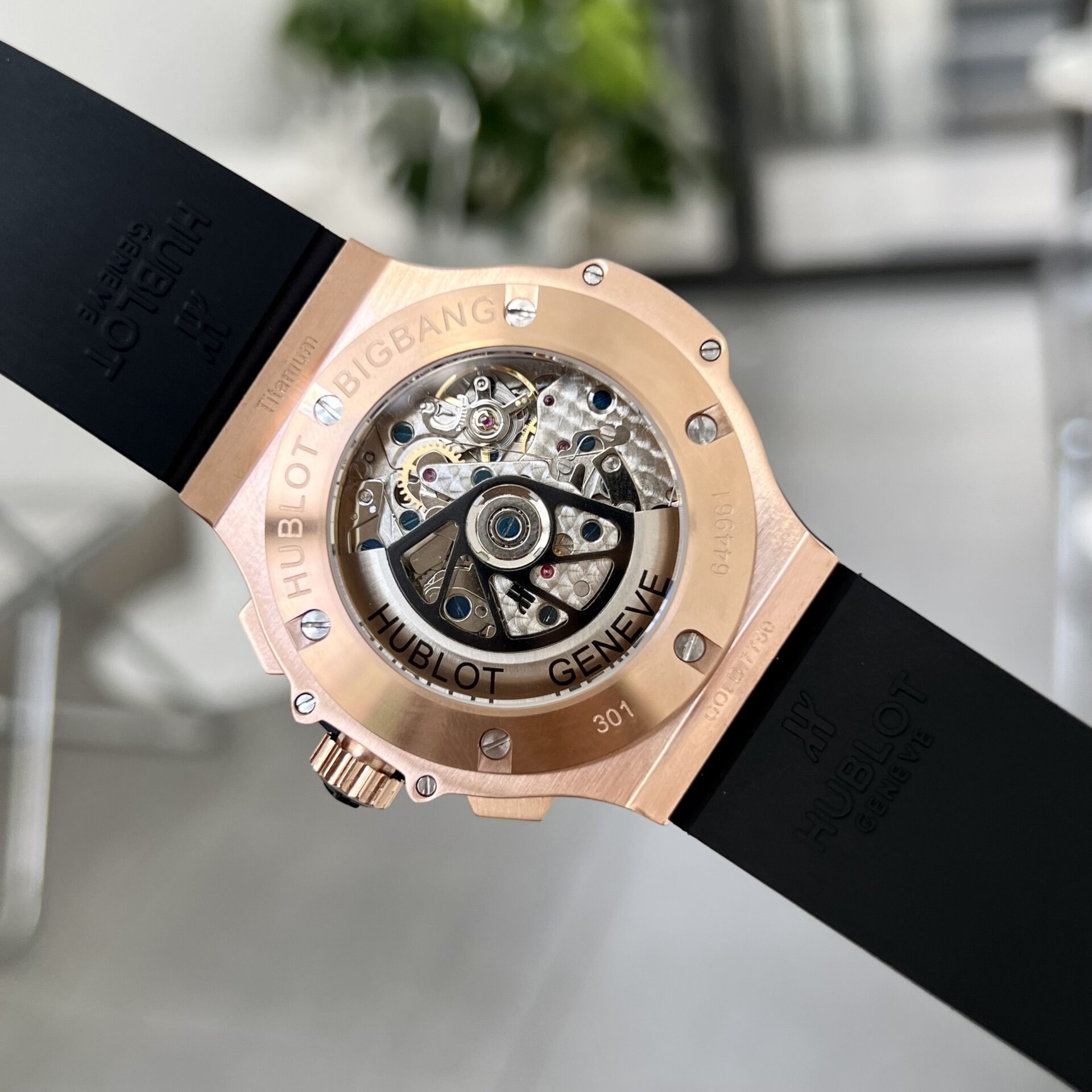 replica Hublot Replica Watch Big Bang Sang Bleu II Titanium Blue Dial BBF 45mm WATCHES 5 