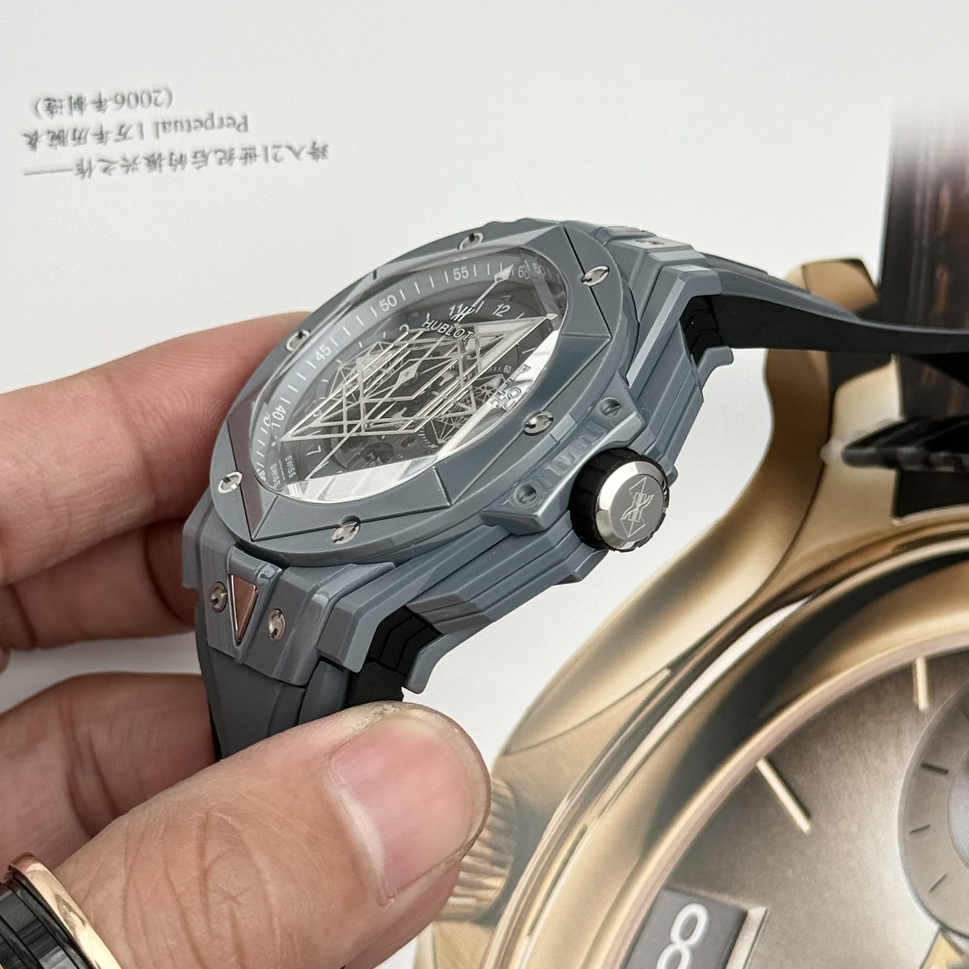 replica Hublot Replica Watch Big Bang Unico King Gold Rubber Strap BBF Factory 42mm WATCHES 5 