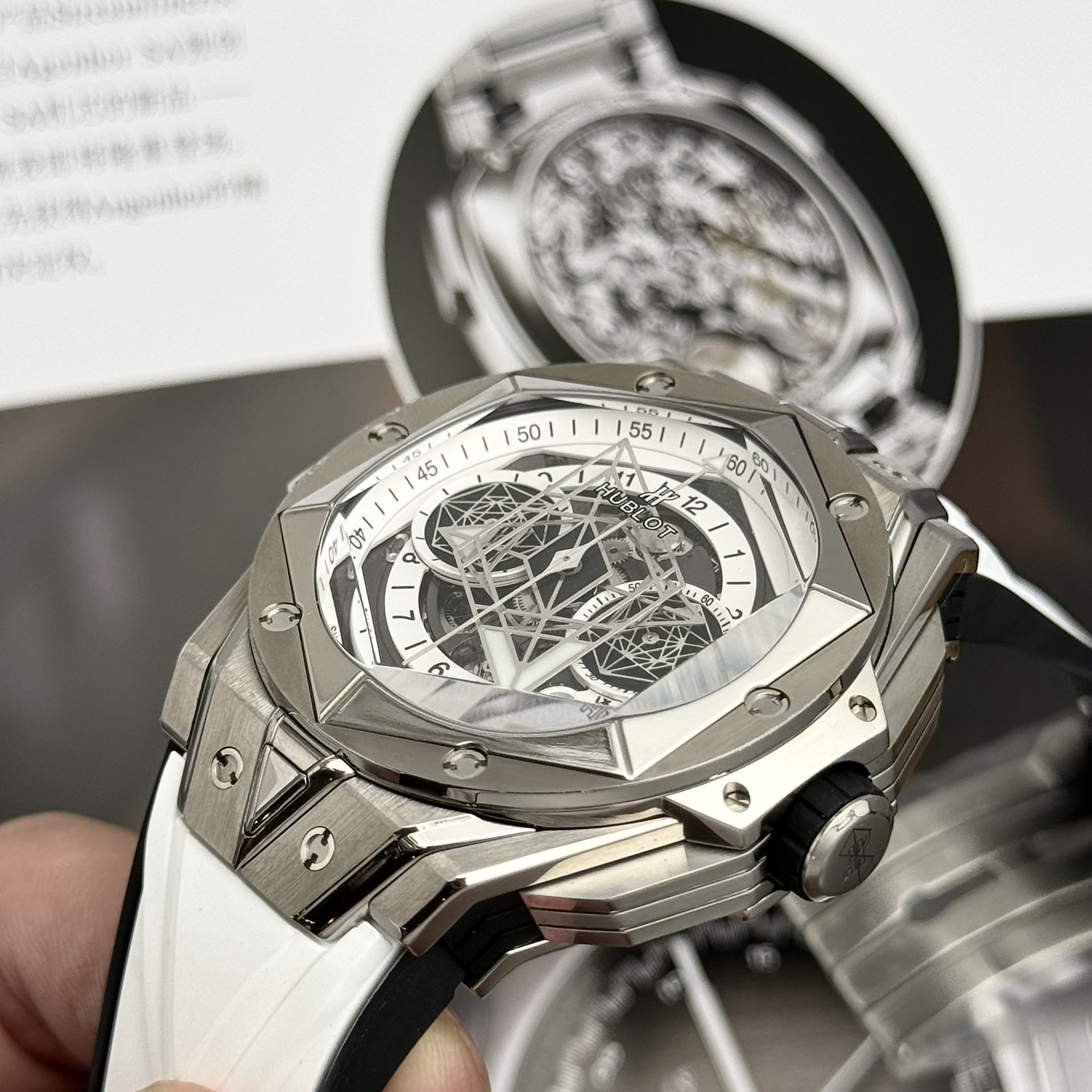 replica Hublot Replica Watches MP-06 Tourbillon Ceramic Black 45mm WATCHES 5 