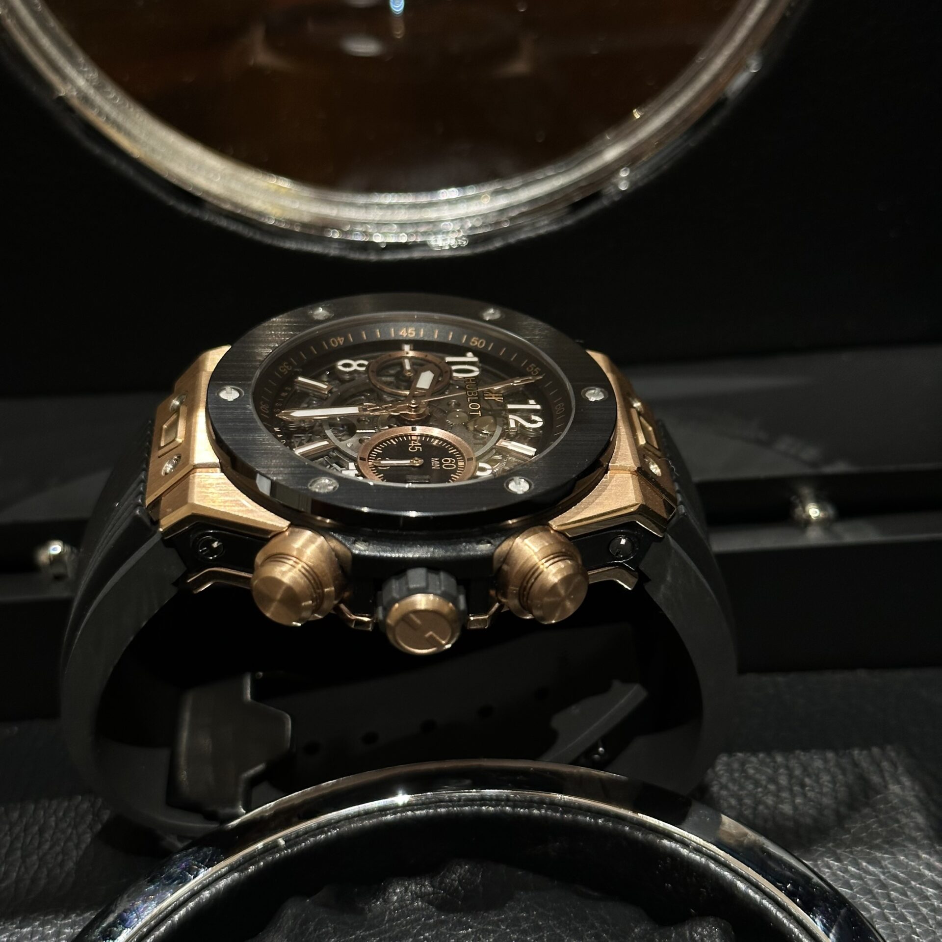 replica Hublot Best Replica Watch Big Bang Sang Bleu II Gray Ceramic BBF 45mm WATCHES 5 