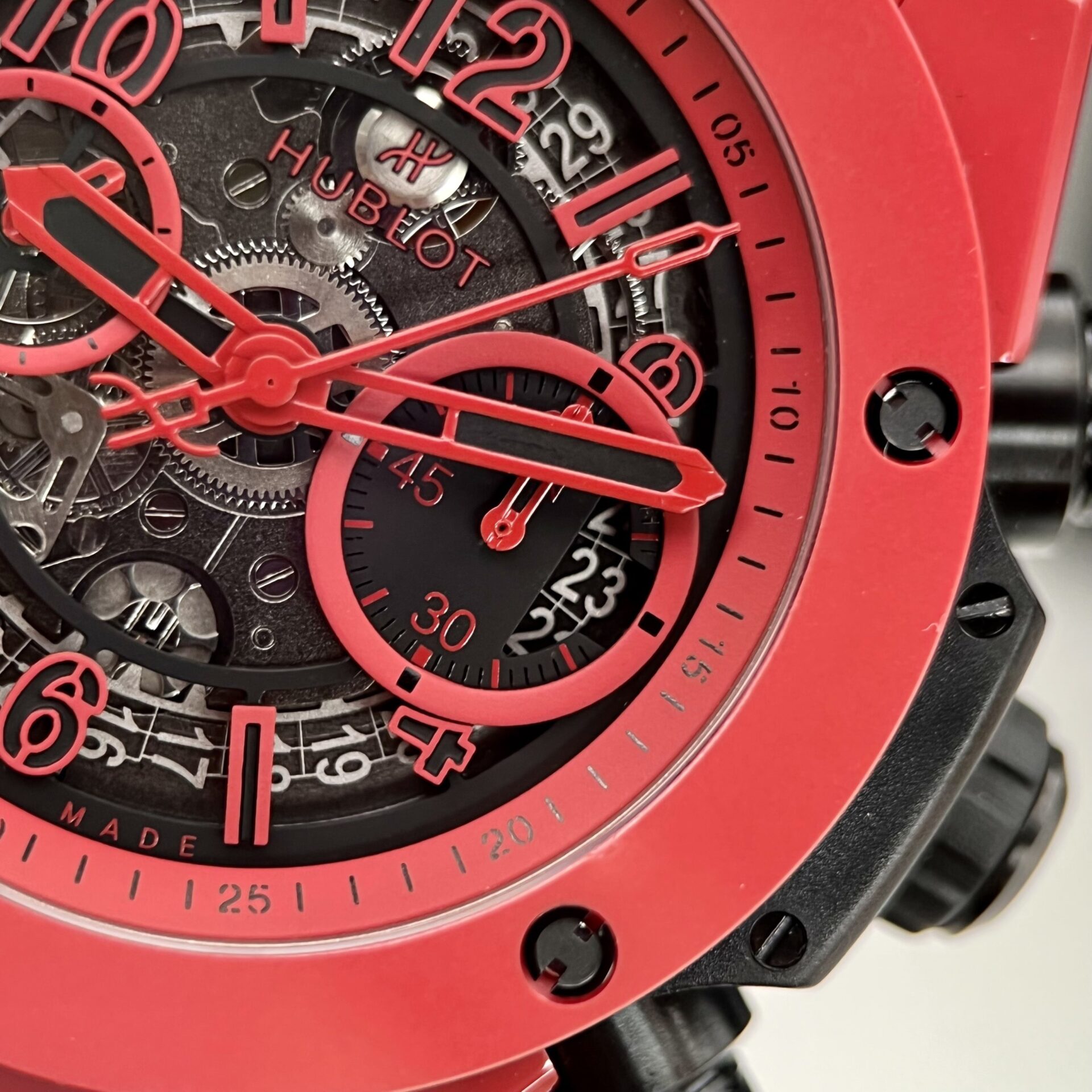 replica Hublot Best Replica Watch Big Bang Sang Bleu II King Gold White Dial BBF 45mm WATCHES 5 