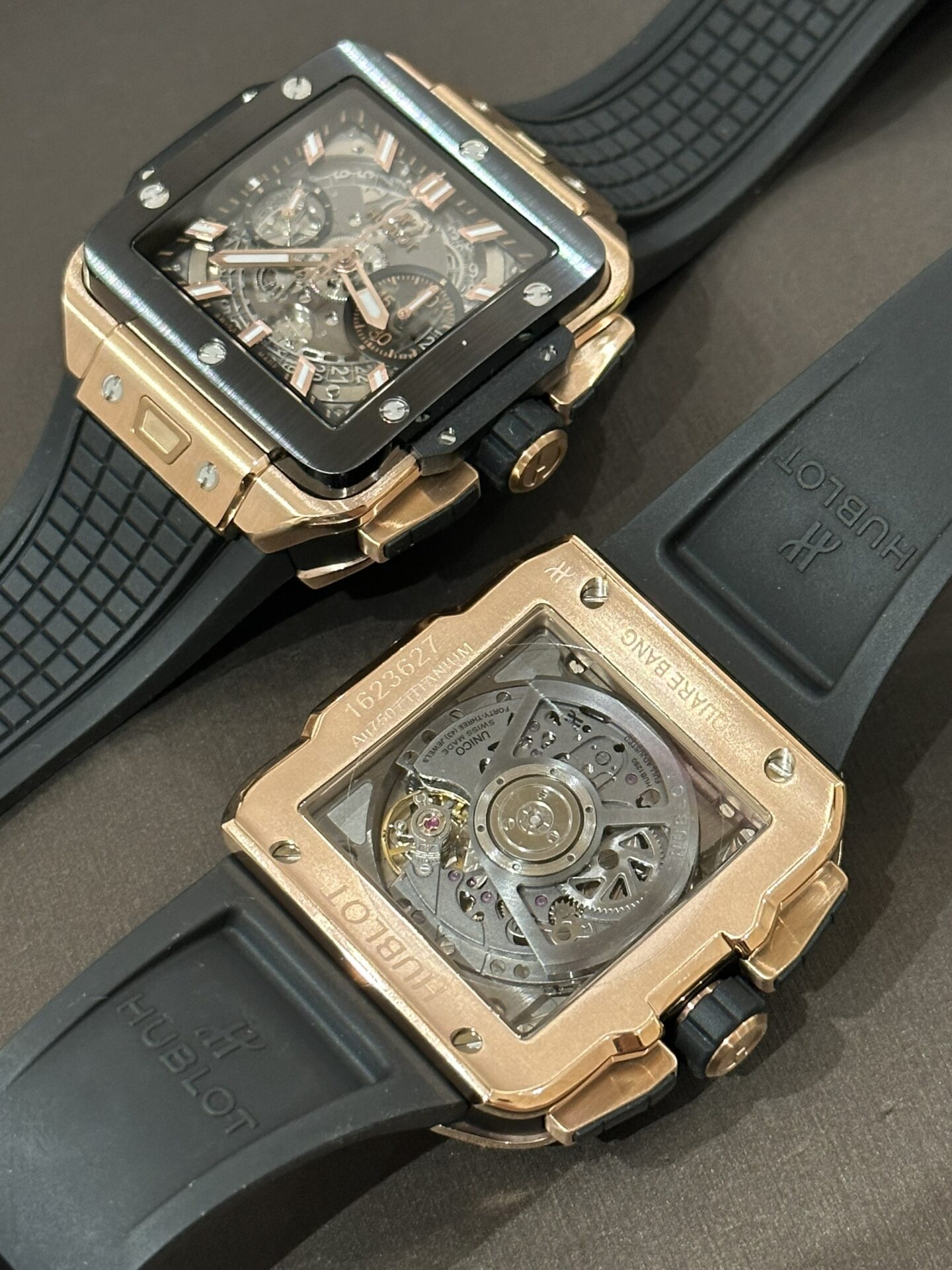replica Hublot Replica Watch Square Bang Unico Ceramic Black BBF Factory 42mm WATCHES 5 