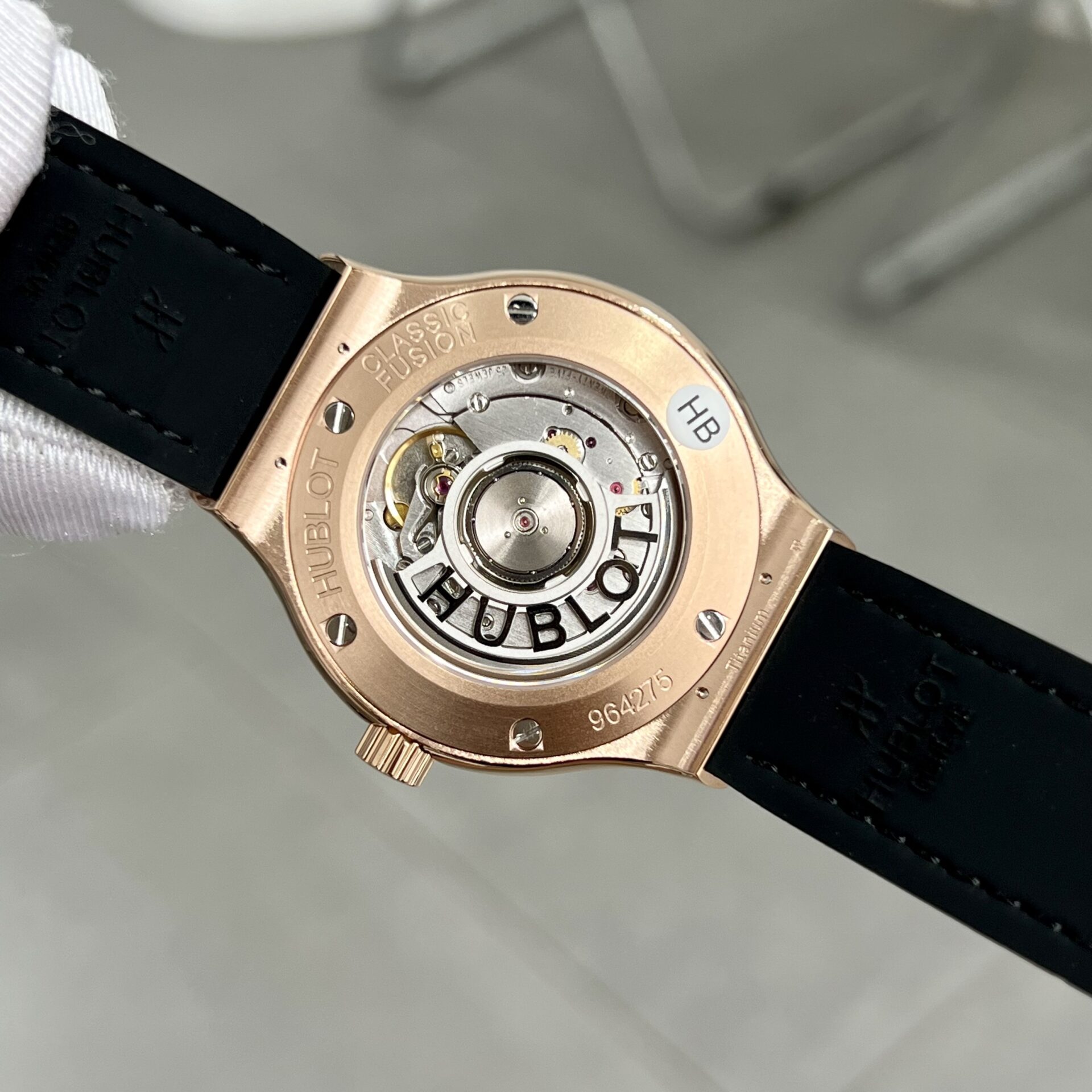 replica Hublot Fake Watch Big Bang Chronograph Blue Custom Moissanite Diamonds 44mm WATCHES 5 