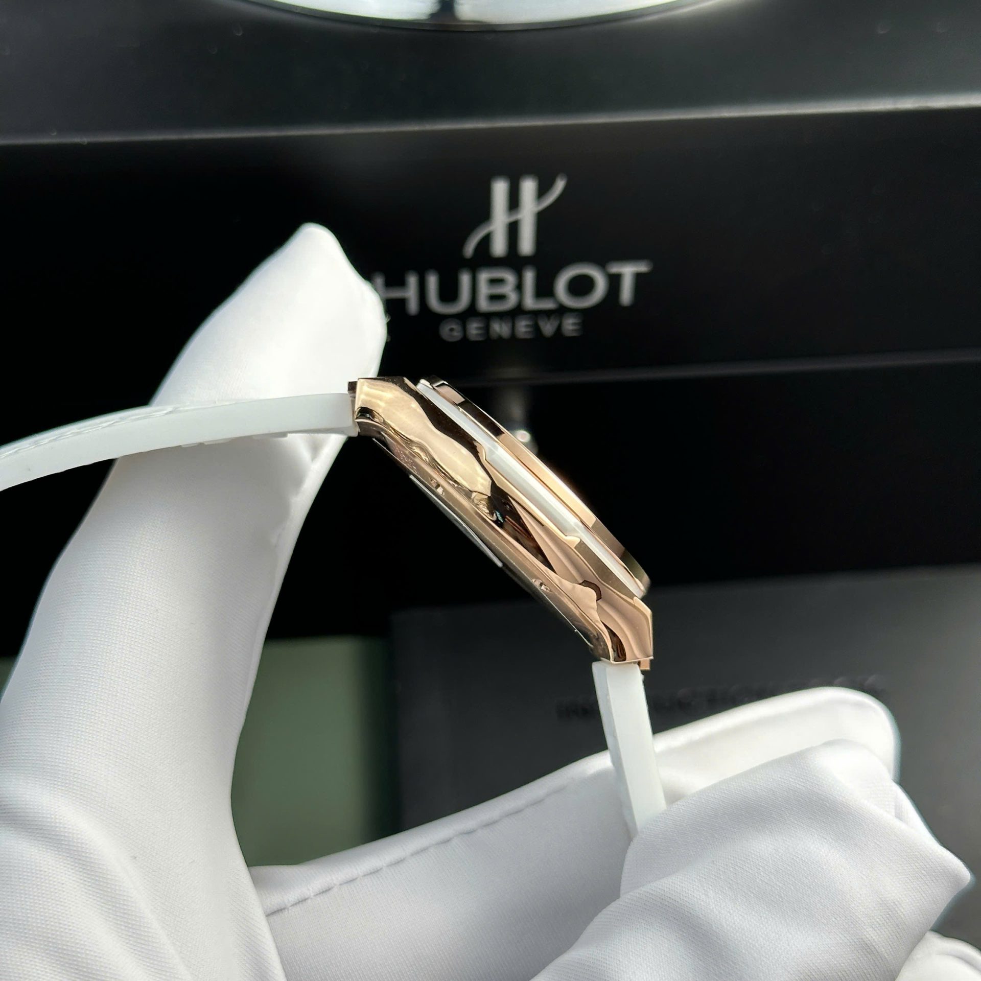 replica Hublot Best Replica Watch Big Bang Unico White Ceramic Rubber Strap BBF Factory 42mm WATCHES 5 