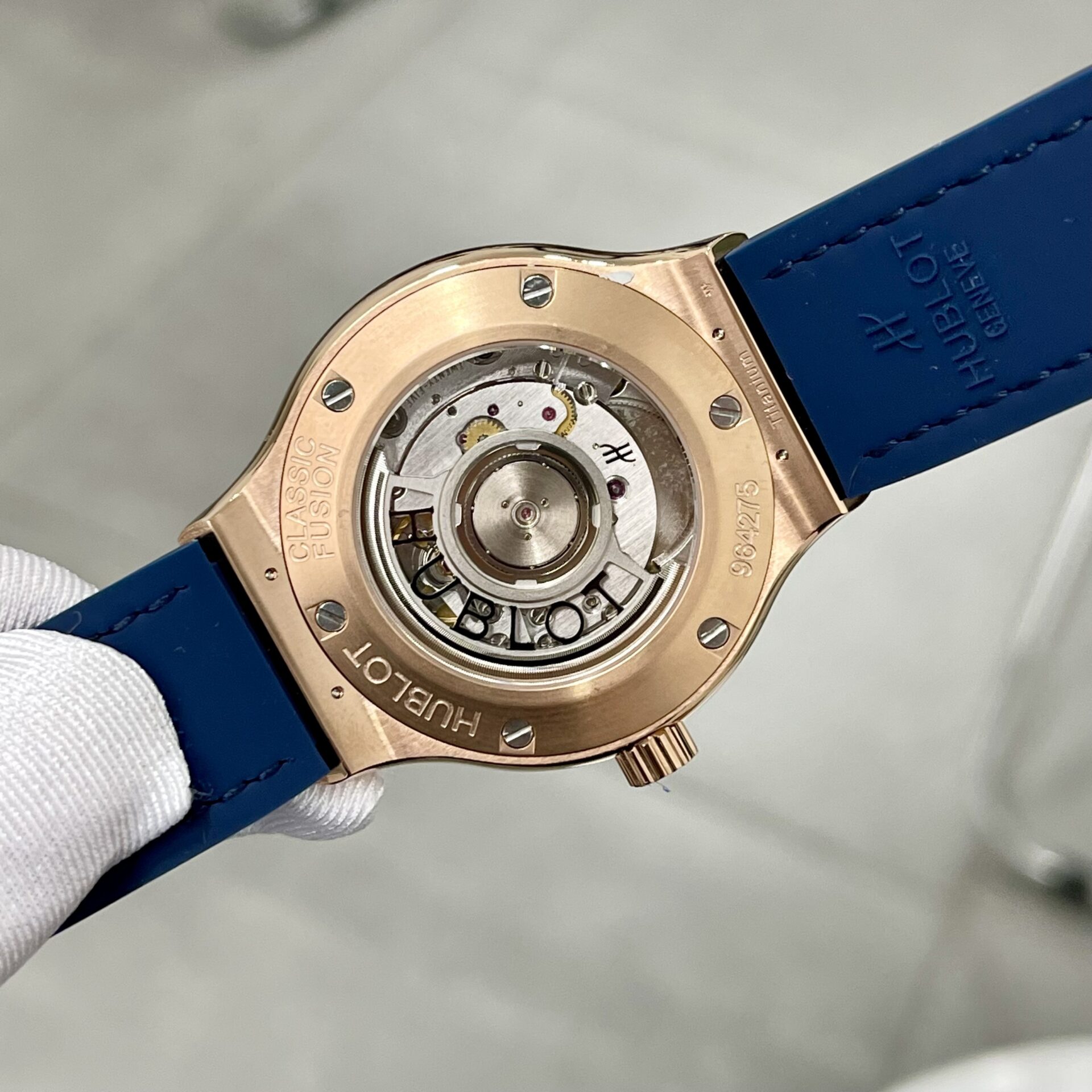 replica Hublot Replica Watch Big Bang Sang Bleu II Titanium Blue Dial BBF 45mm WATCHES 5 