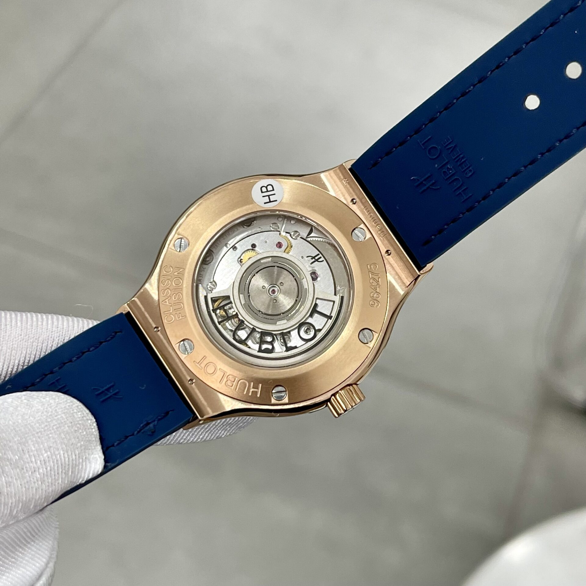 replica Hublot Fake Watch Big Bang One Click Dial Blue Custom Diamonds Moissanite 39mm WATCHES 5 