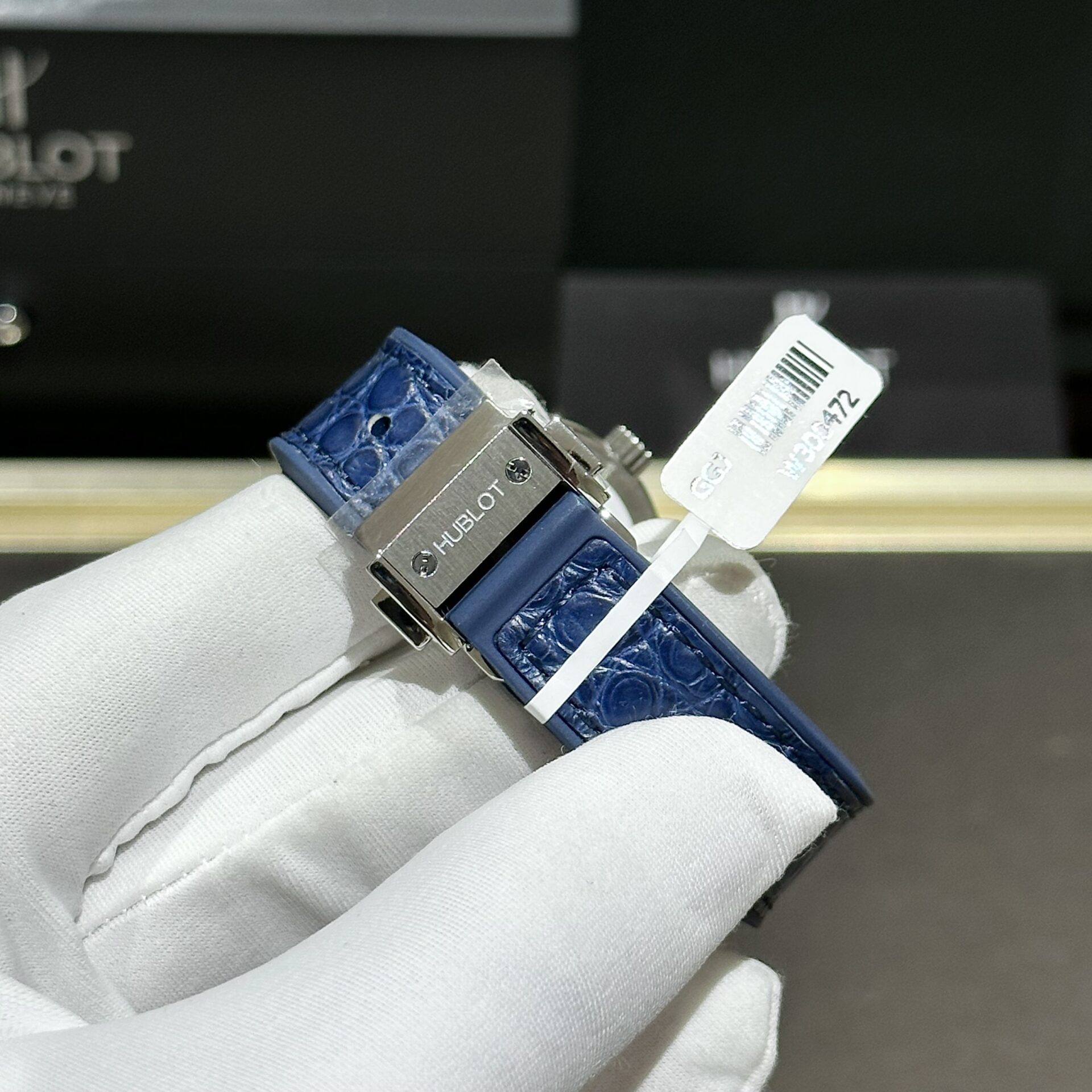 replica Hublot Replica Watches Spirit Of Big Bang King Gold Bezel Ceramic Blue 42mm WATCHES 5 