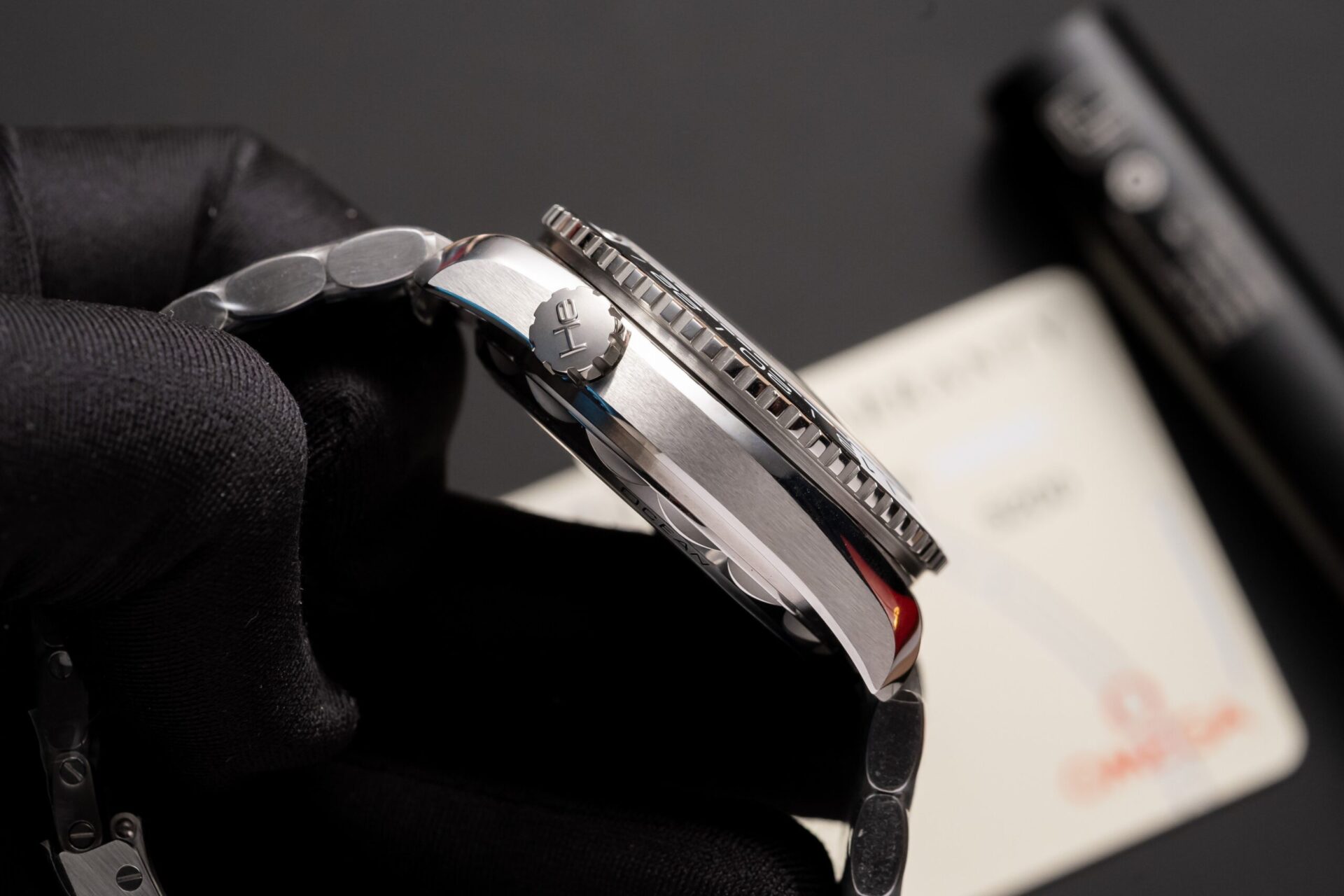 replica Omega Replica Watch Planet Ocean Metal Strap Dial Black VS Factory 43.5mm WATCHES 5 