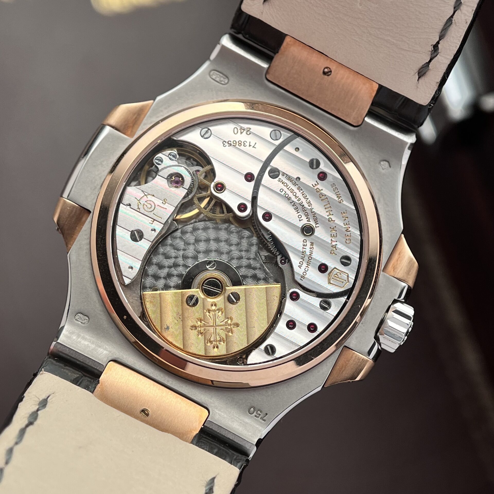 replica Patek Philippe Replica Watch Nautilus 5712R Rose Gold PPF Factory 40mm WATCHES 5 