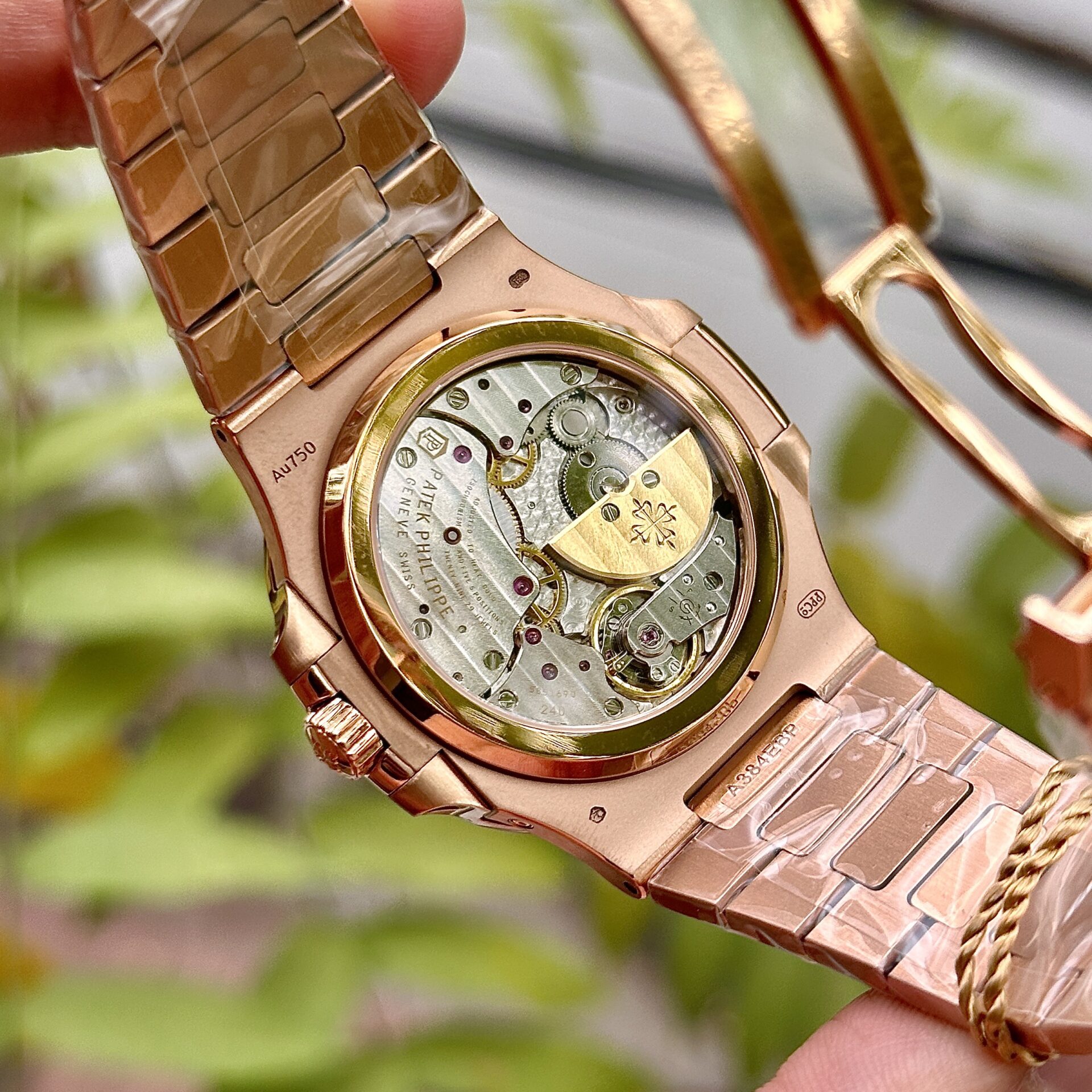replica Patek Philippe Clone Watch Nautilus 5719 Full Diamonds Baguette 40mm WATCHES 5 
