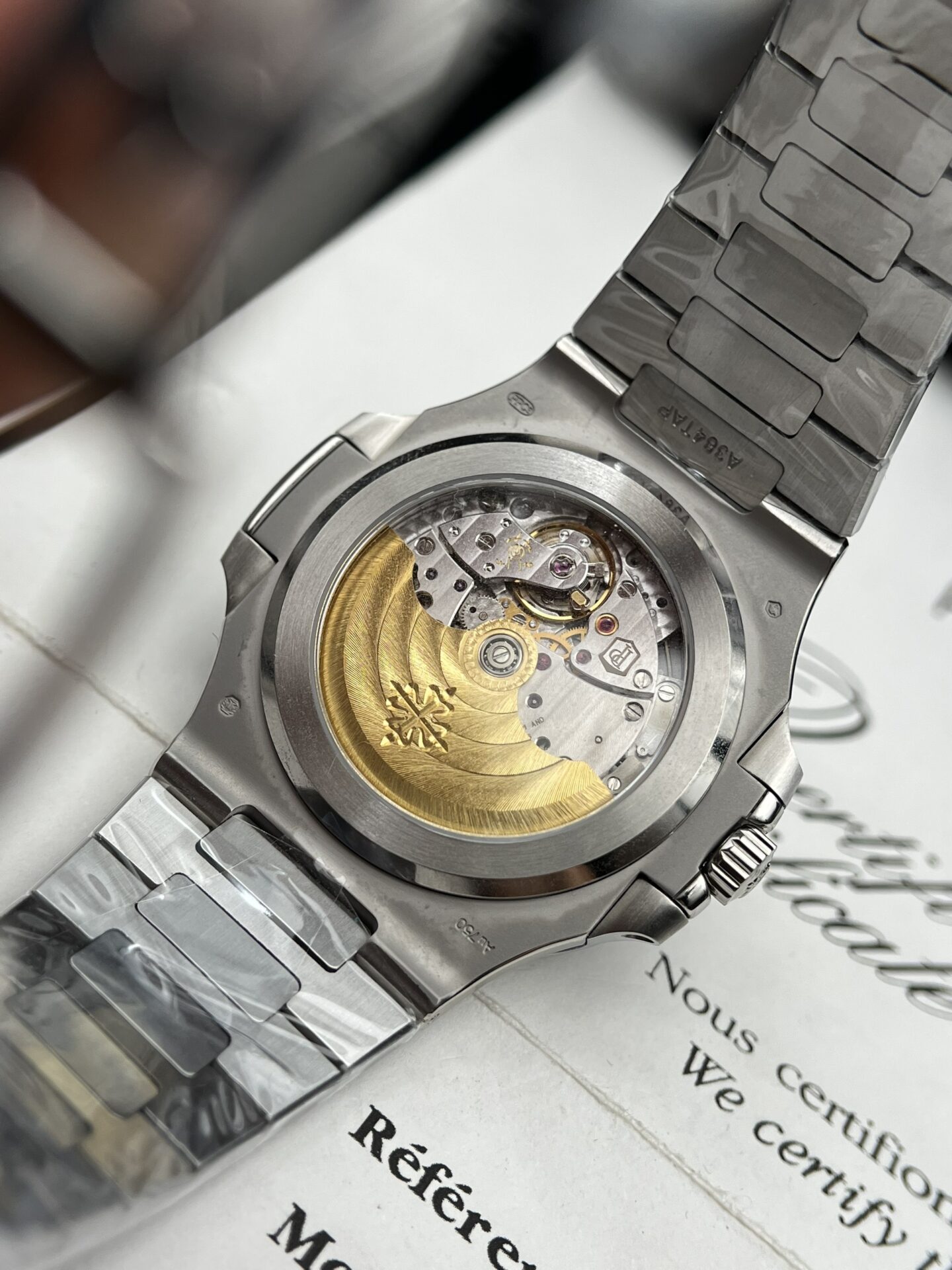 replica Patek Philippe Replica Watch Aquanaut 5067 Gray Dial Rubber Strap 35.6mm WATCHES 5 