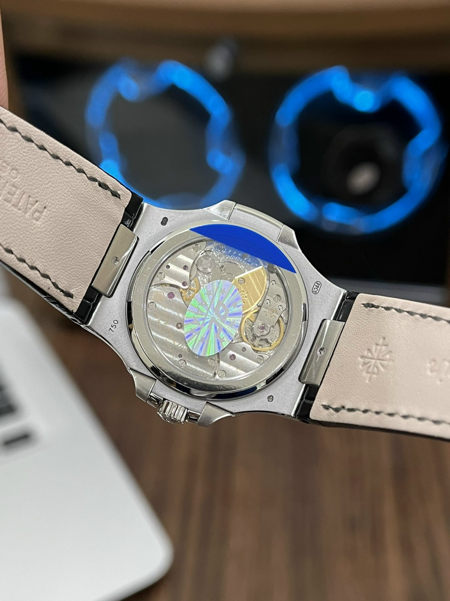 replica Patek Philippe Replica Watch Aquanaut 5067 Dial Brown Custom Diamonds Moissanite 35.6mm WATCHES 5 