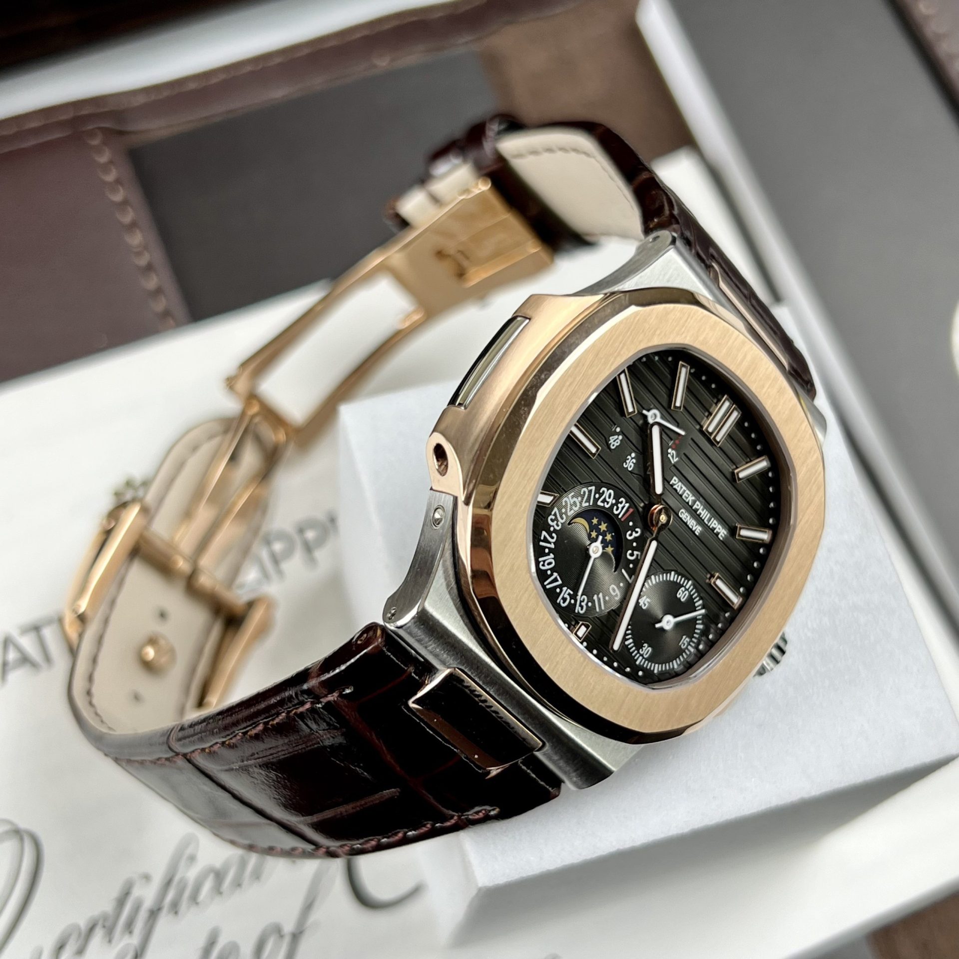 replica Patek Philippe Best Replica Watch Nautilus 5719 Custom CVD Diamond And White Gold 40mm WATCHES 5 