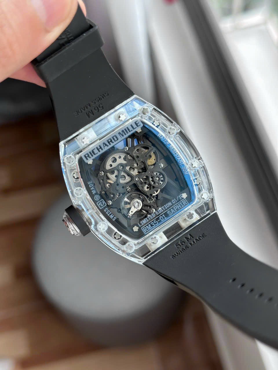 replica Richard Mille Best Replica Watches RM07 Black Ceramic 36mm WATCHES 5 