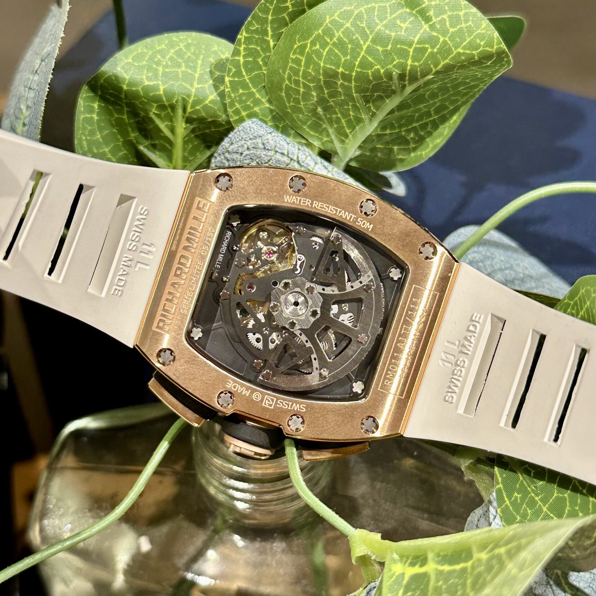 replica Richard Mille Replica Watch RM59-01 Yohan Blake Tourbillon Carbon Green 43x50mm WATCHES 5 