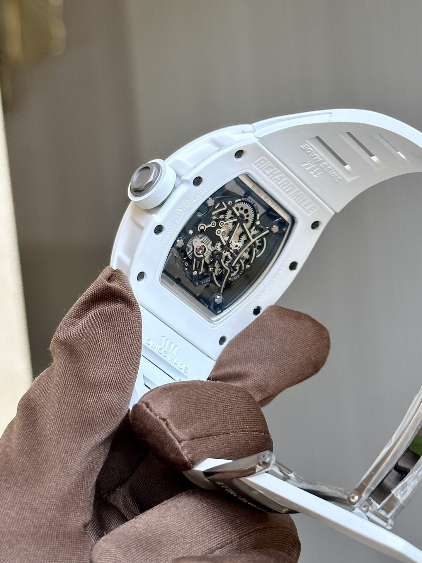 replica Richard Mille Best Replica Watches RM07 Black Ceramic 36mm WATCHES 5 
