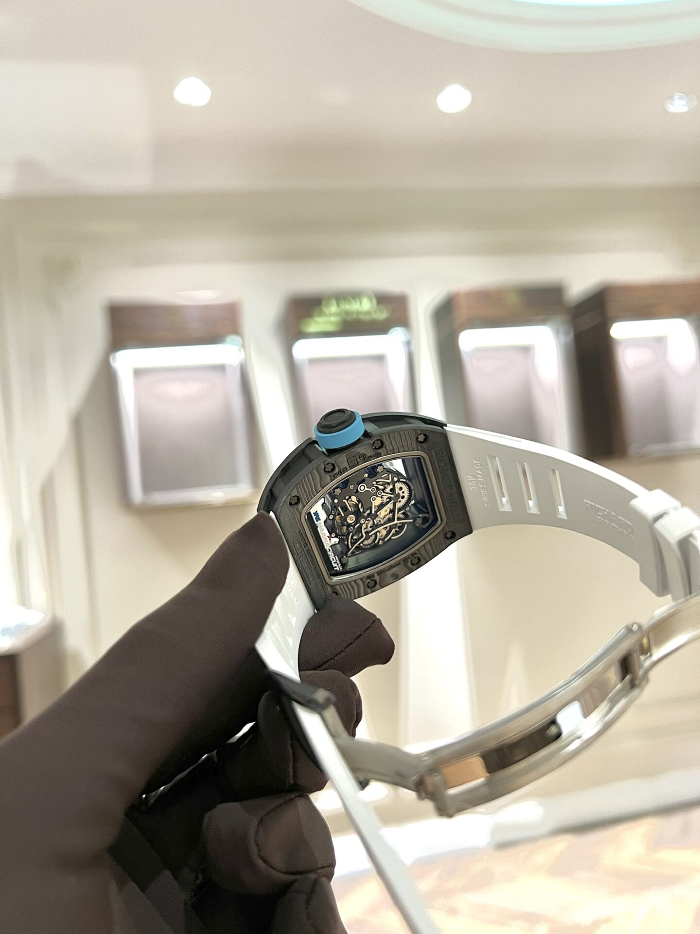replica Richard Mille Replica Watch RM26-01 Tourbillon Sapphire Motifs Panda 43mm WATCHES 5 