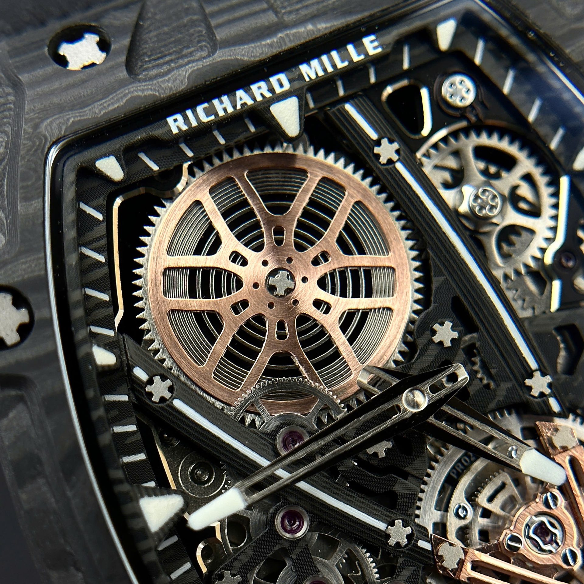 replica Richard Mille Replica Watch RM055 Bubba Watson Black Ceramic BBR Factory 45mm WATCHES 5 