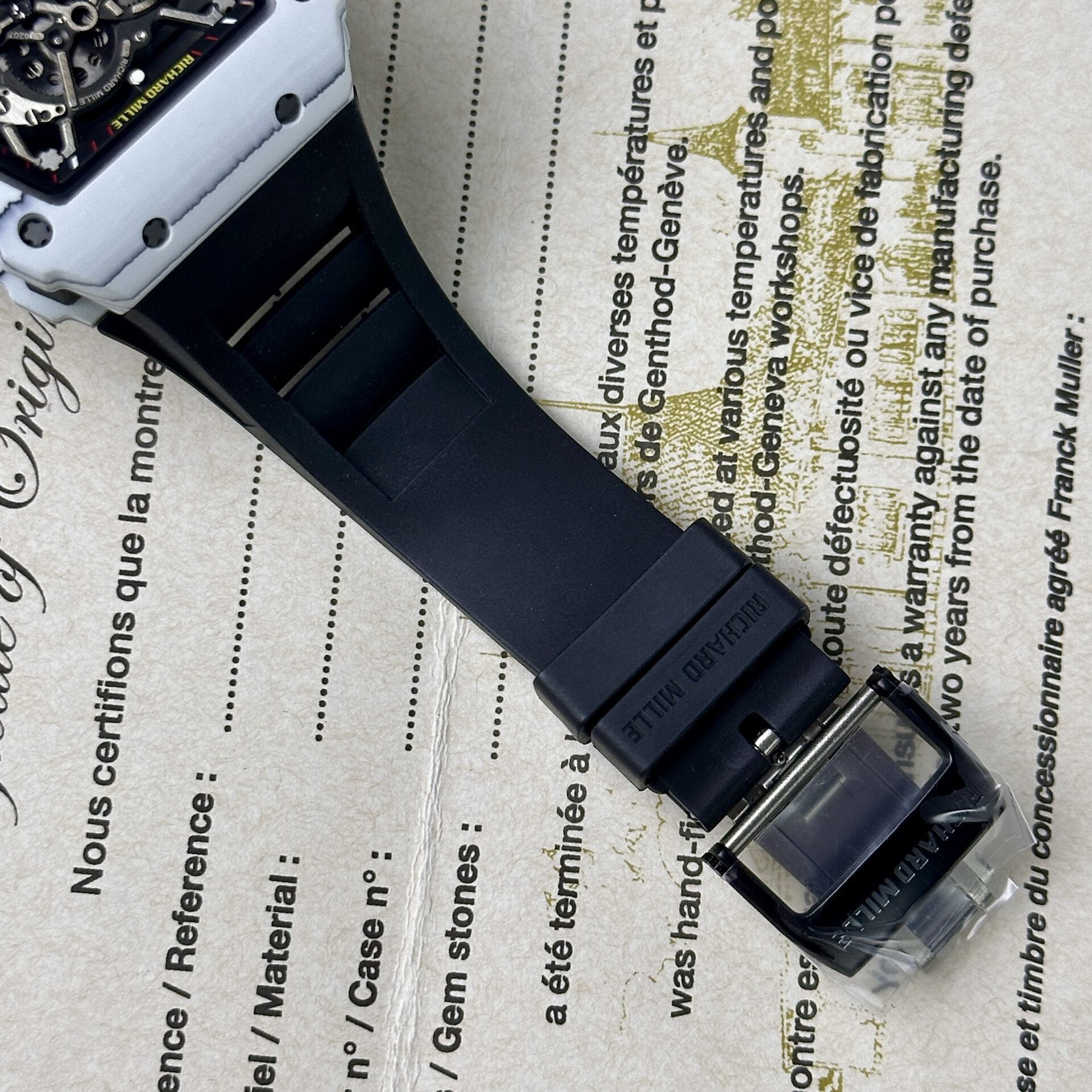 replica Richard Mille Replica Watch RM47 Samurai Ceramic Rubber Strap 42.7mm WATCHES 5 